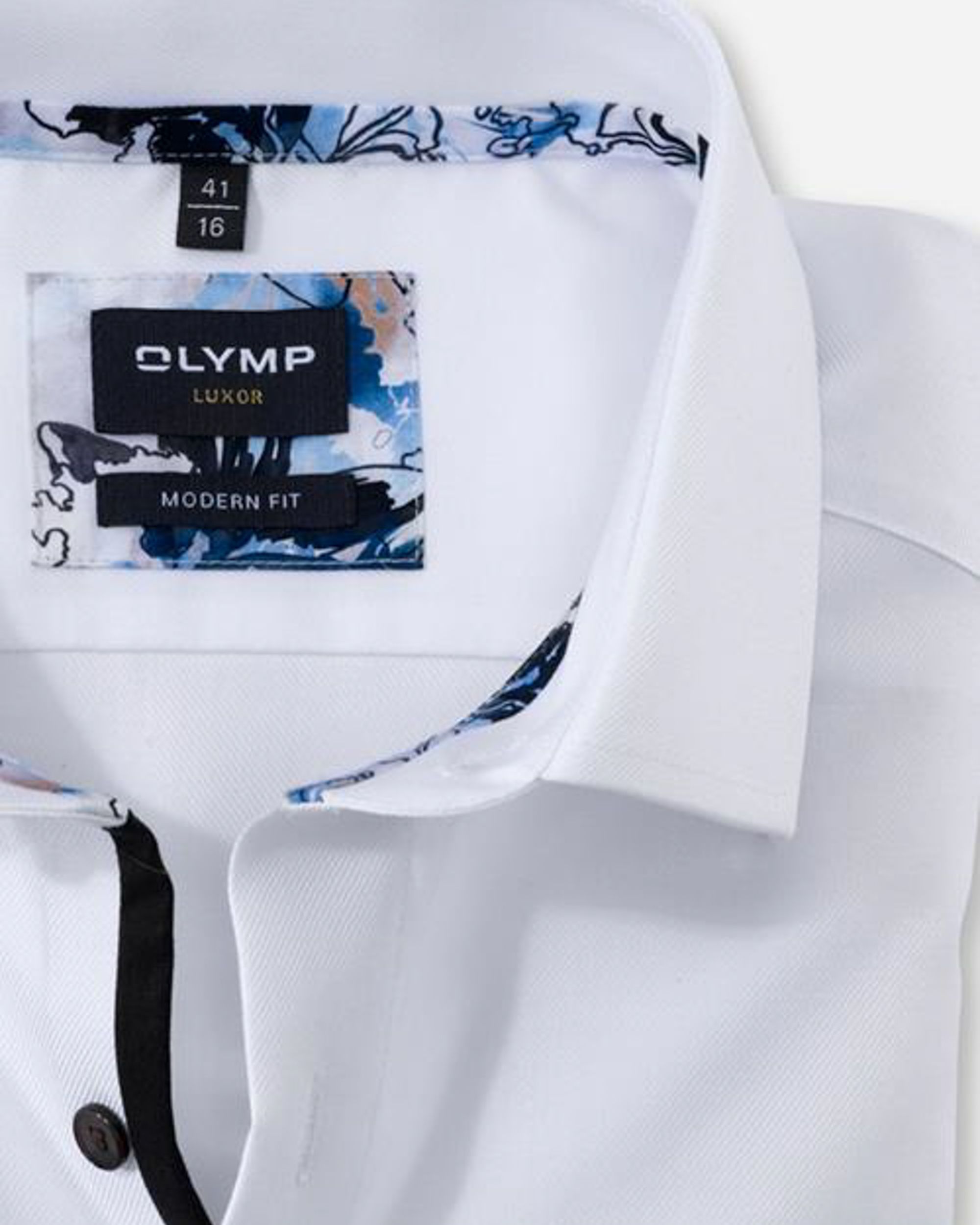 OLYMP Modern Fit Overhemd LM Wit 080222-001-47