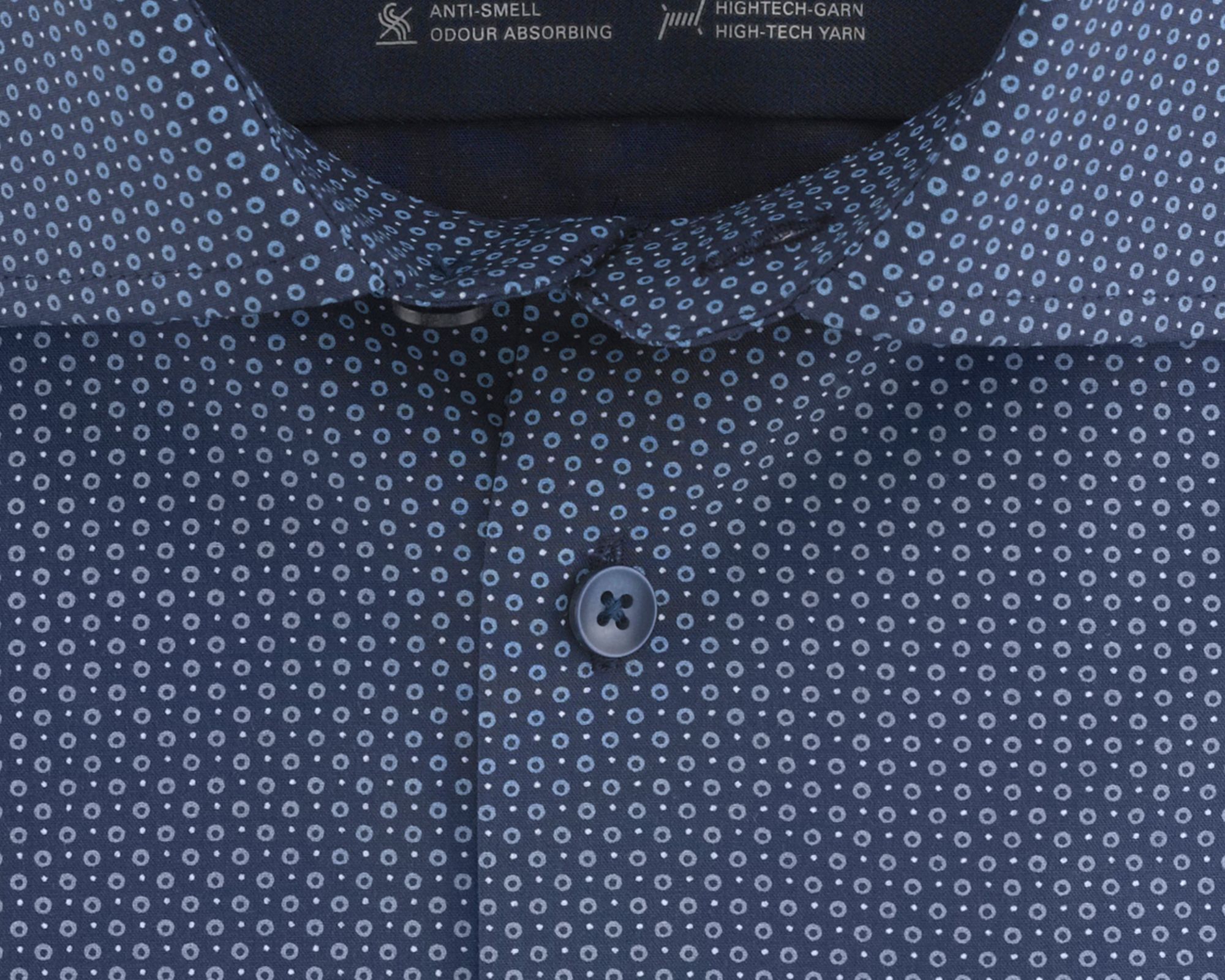 OLYMP Modern Fit Overhemd LM Donker blauw 080226-001-47