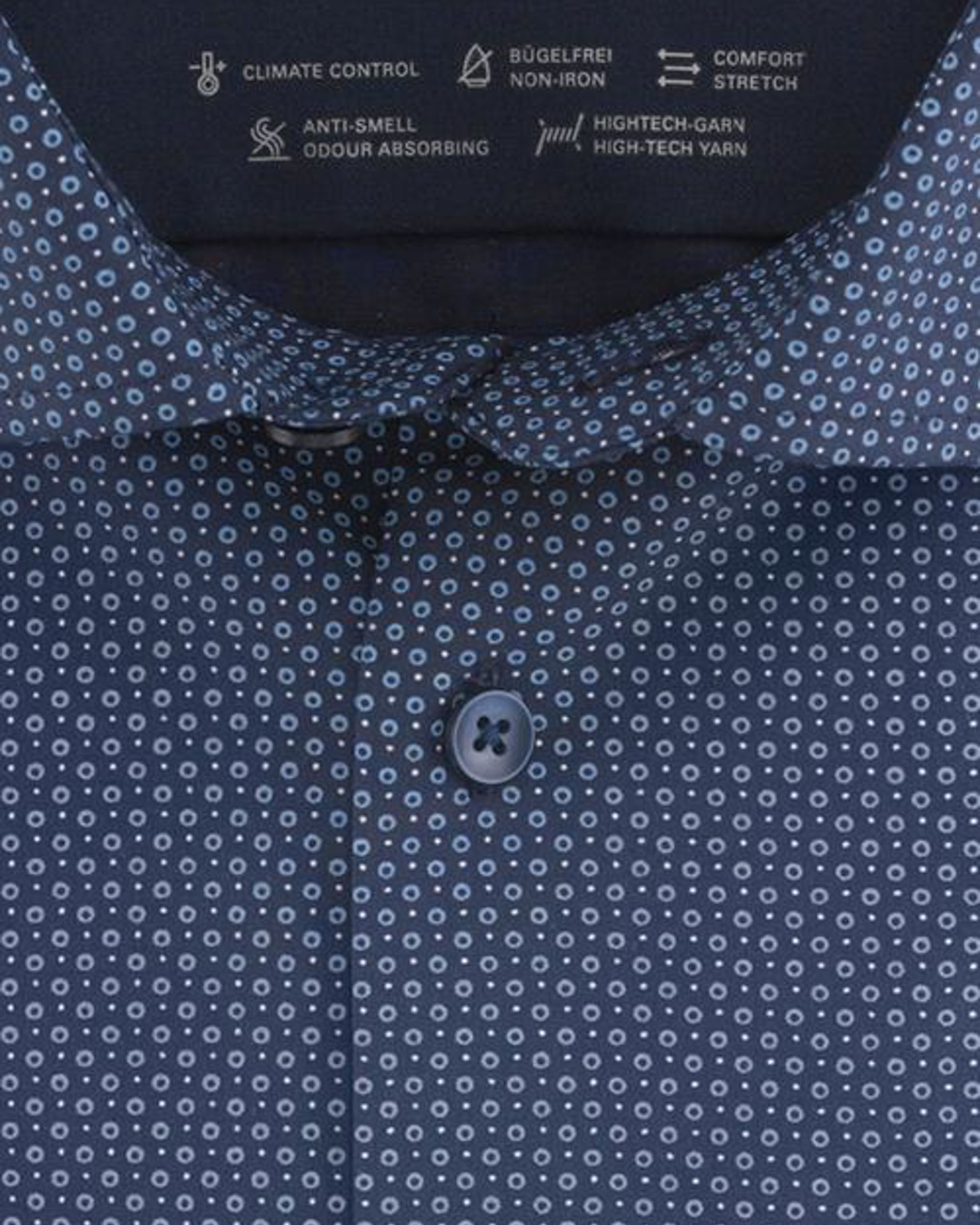 OLYMP Modern Fit Overhemd LM Donker blauw 080226-001-37