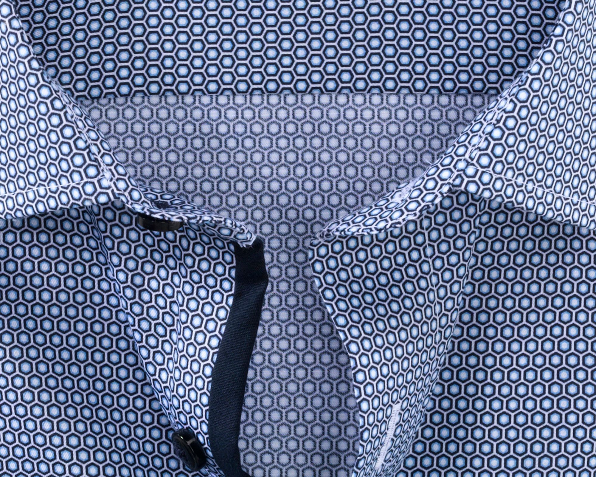 OLYMP Modern Fit Overhemd LM Blauw 080229-001-47