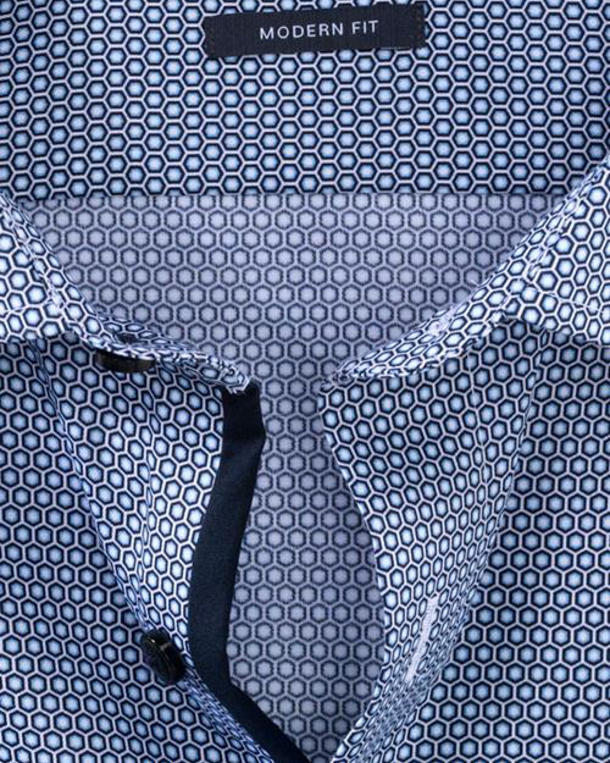 OLYMP Modern Fit Overhemd LM Blauw 080229-001-47