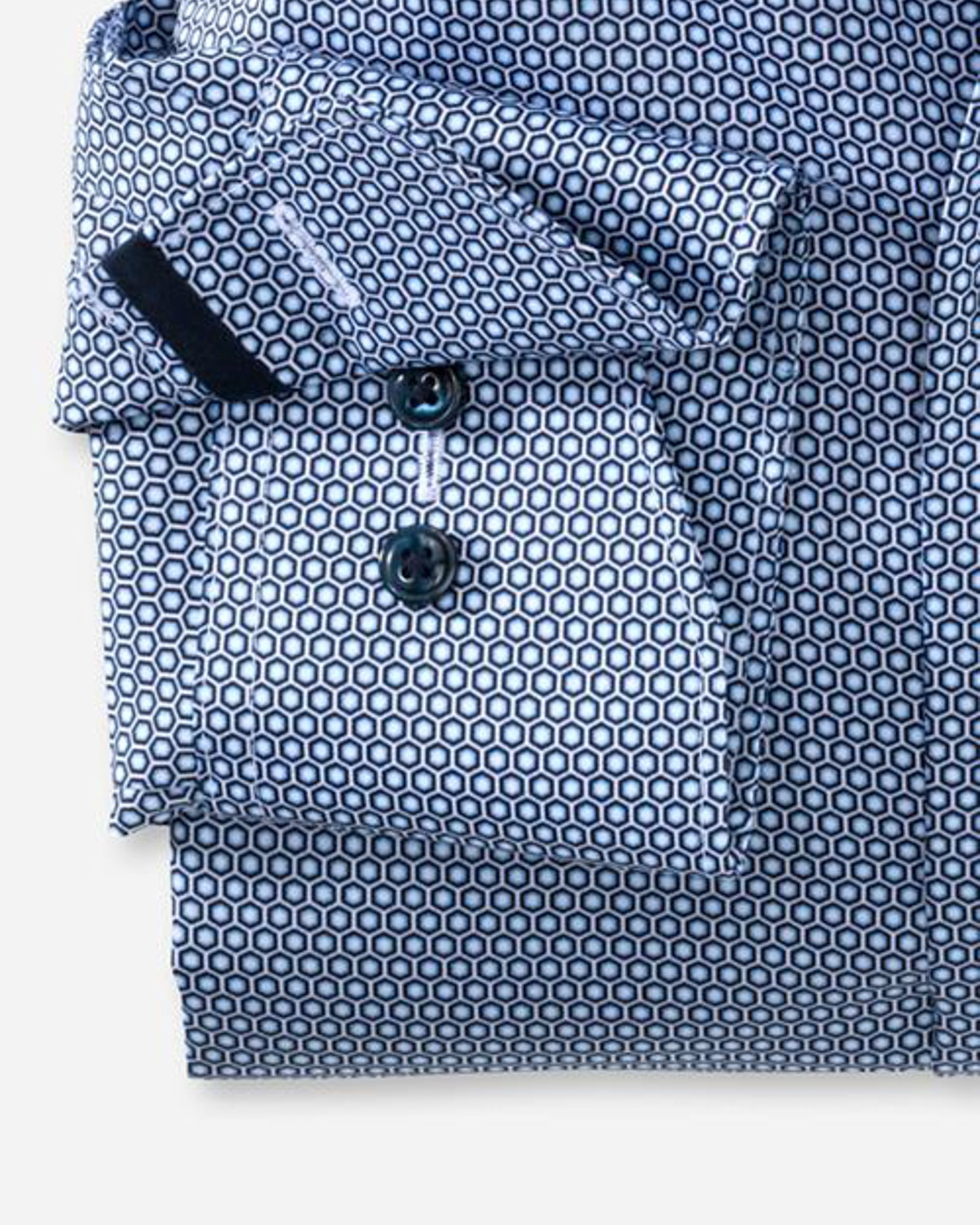 OLYMP Modern Fit Overhemd LM Blauw 080229-001-47