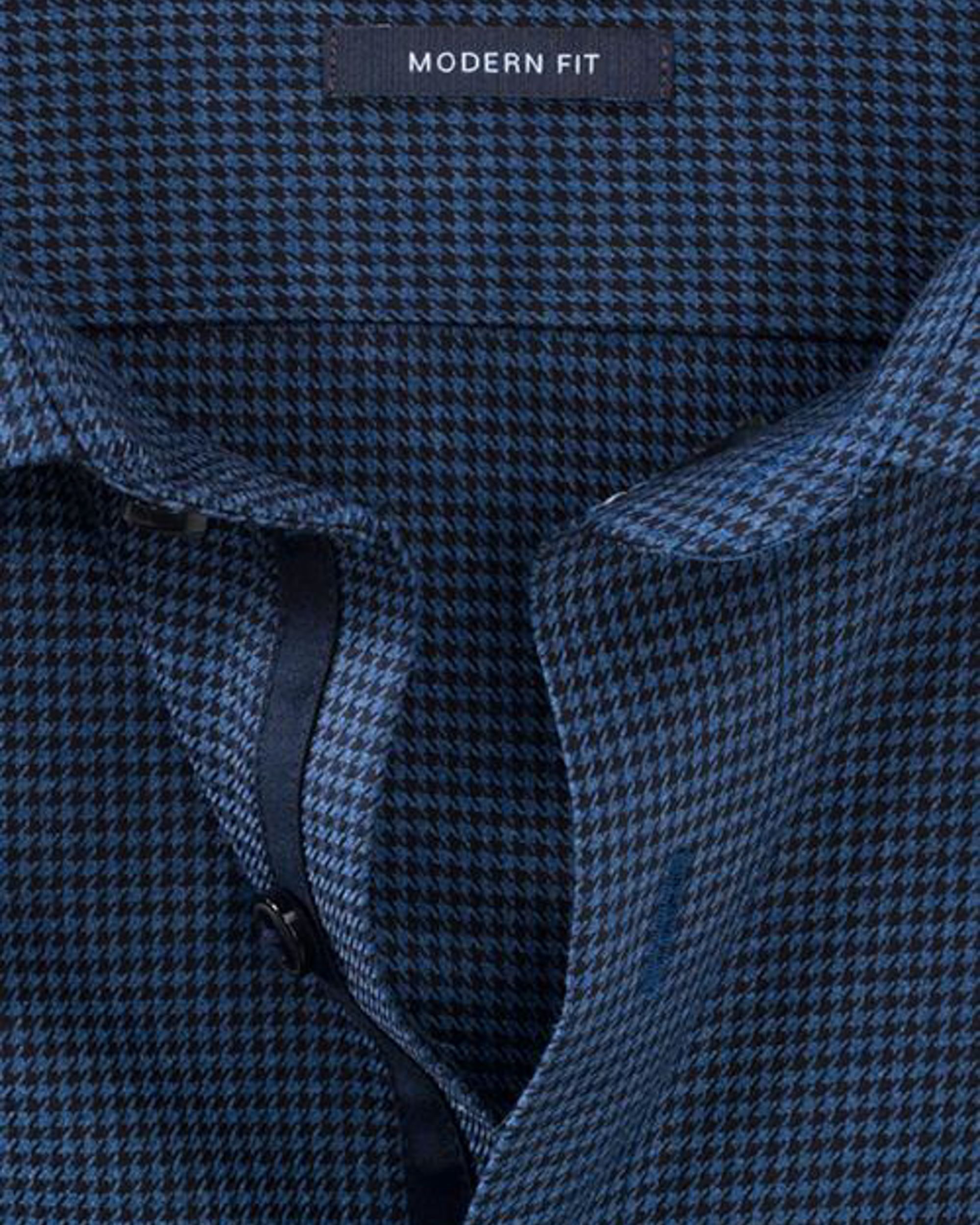OLYMP Modern Fit Overhemd LM Donker blauw 080230-001-47