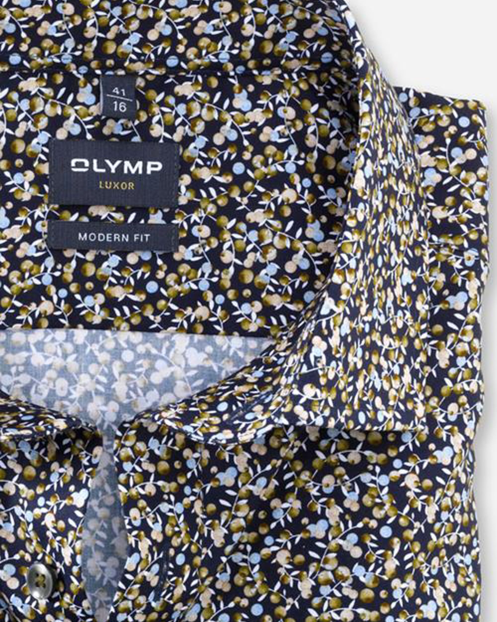 OLYMP Modern Fit Overhemd LM Groen 080232-001-37