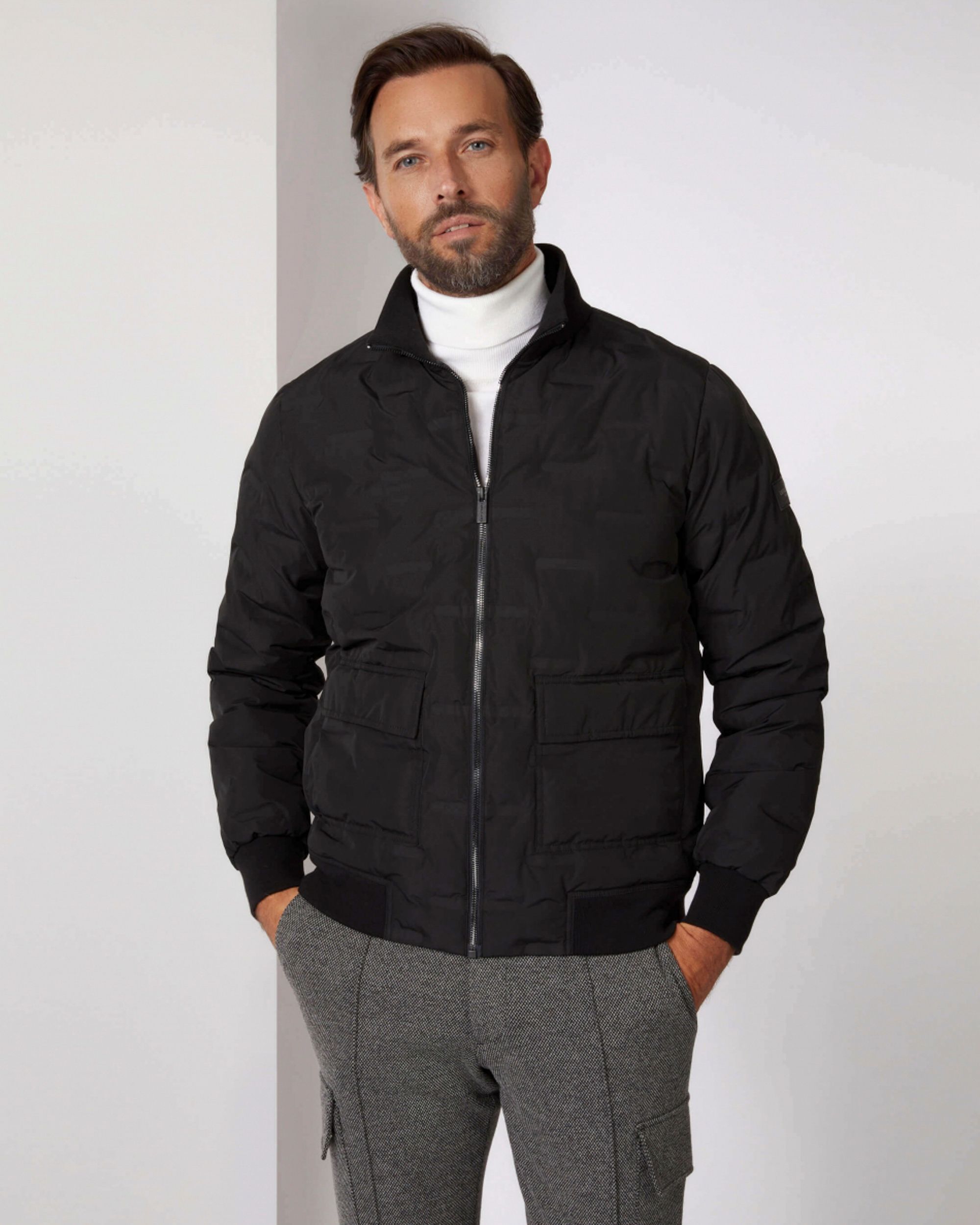 Cavallaro Astano Bomber Jack Zwart 080247-001-L