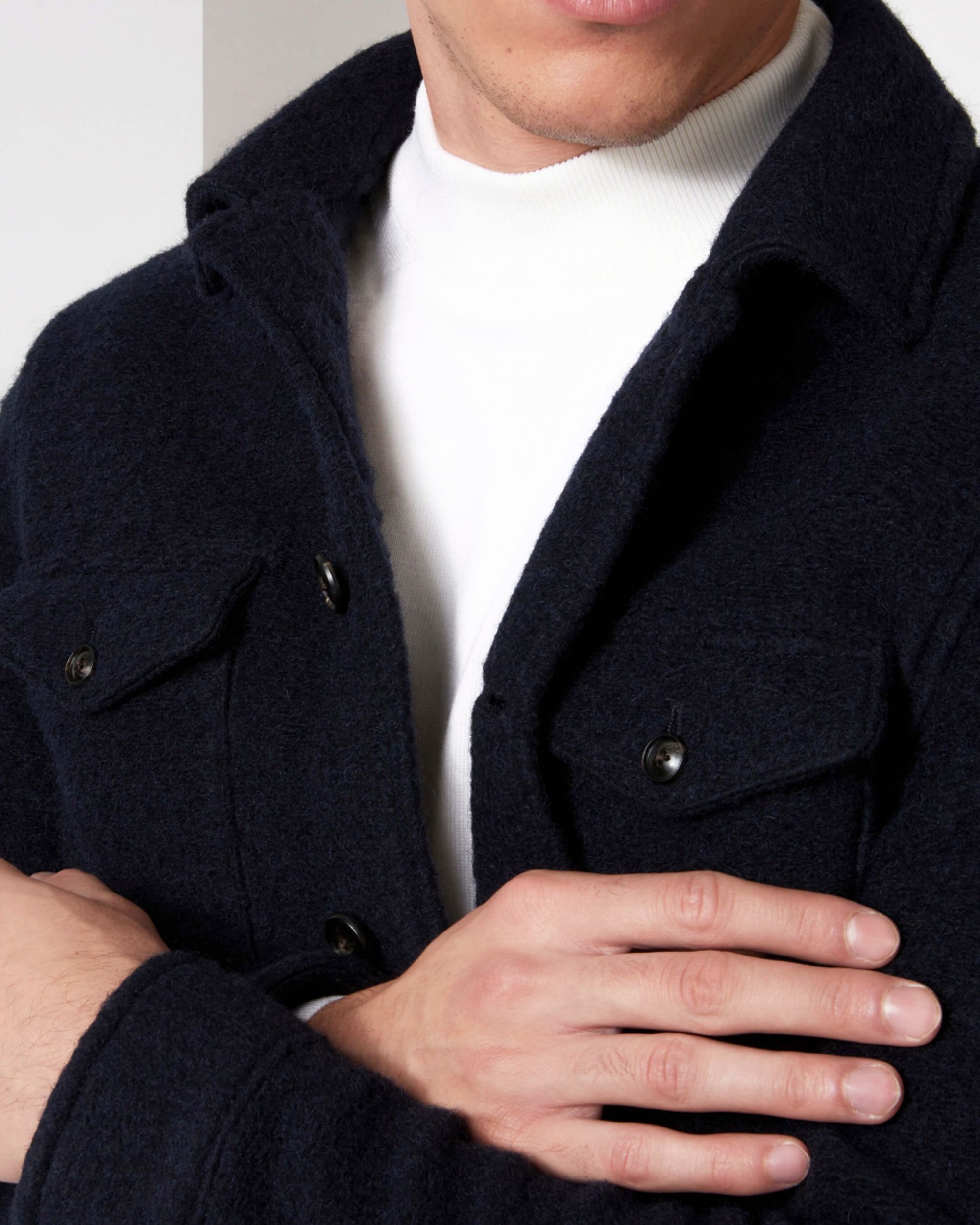 Cavallaro Pisogno Overshirt Blauw 080285-001-L