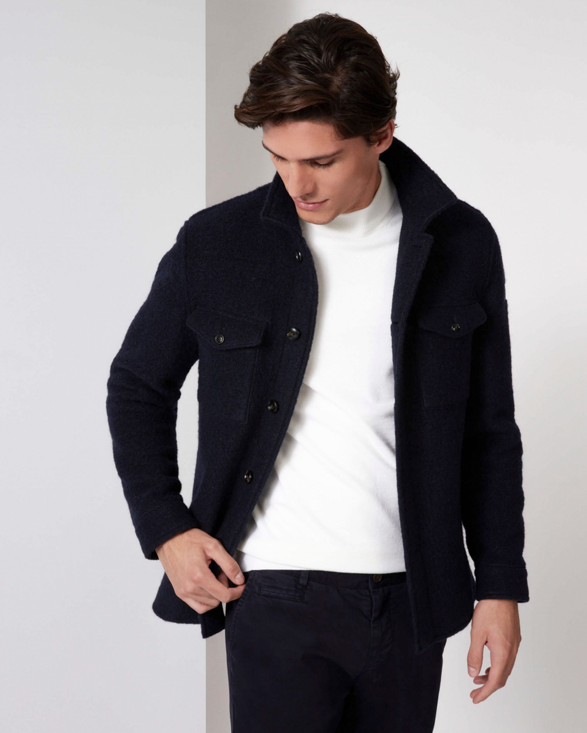 Cavallaro Pisogno Overshirt Blauw 080285-001-L