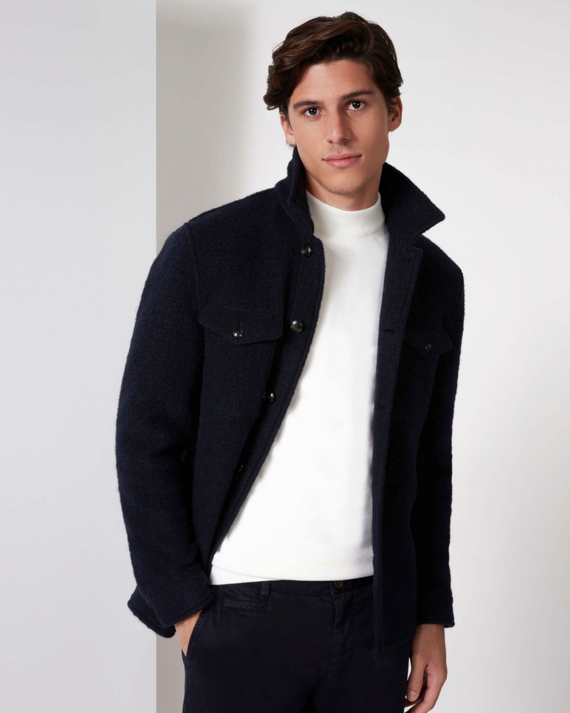 Cavallaro Pisogno Overshirt Blauw 080285-001-L
