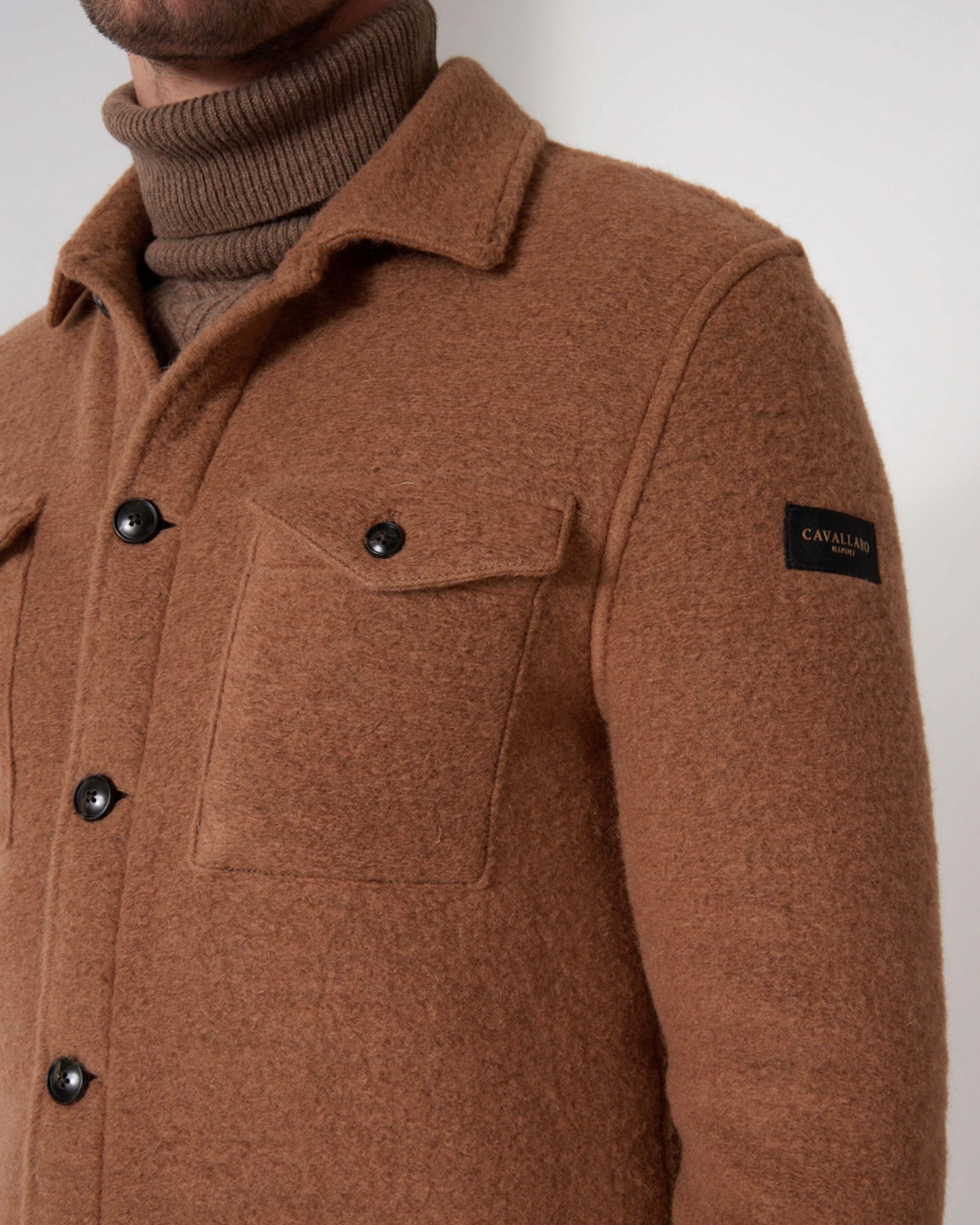 Cavallaro Pisogno Overshirt Camel 080286-001-L
