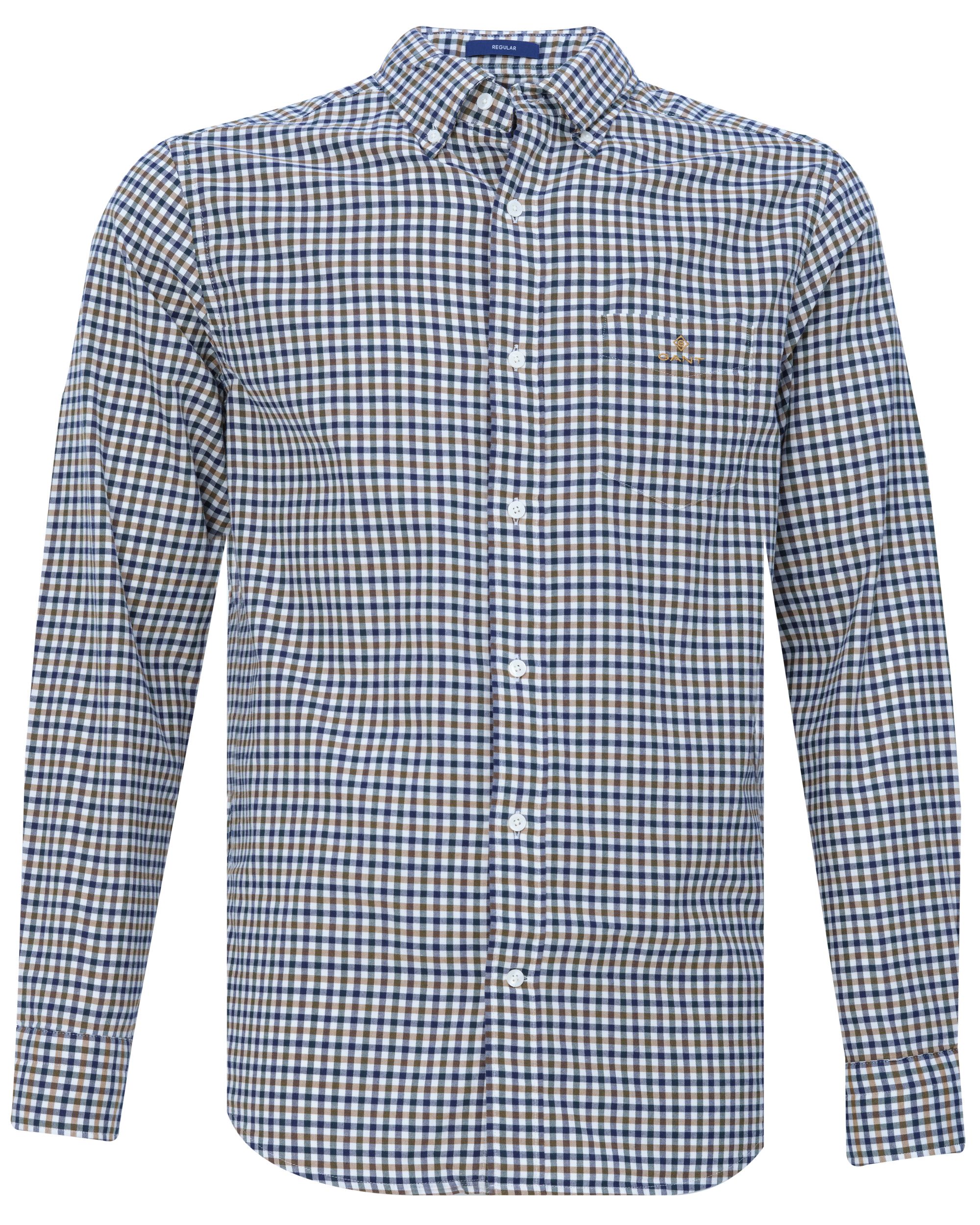 GANT Casual Overhemd LM Blauw ruit 080326-001-L