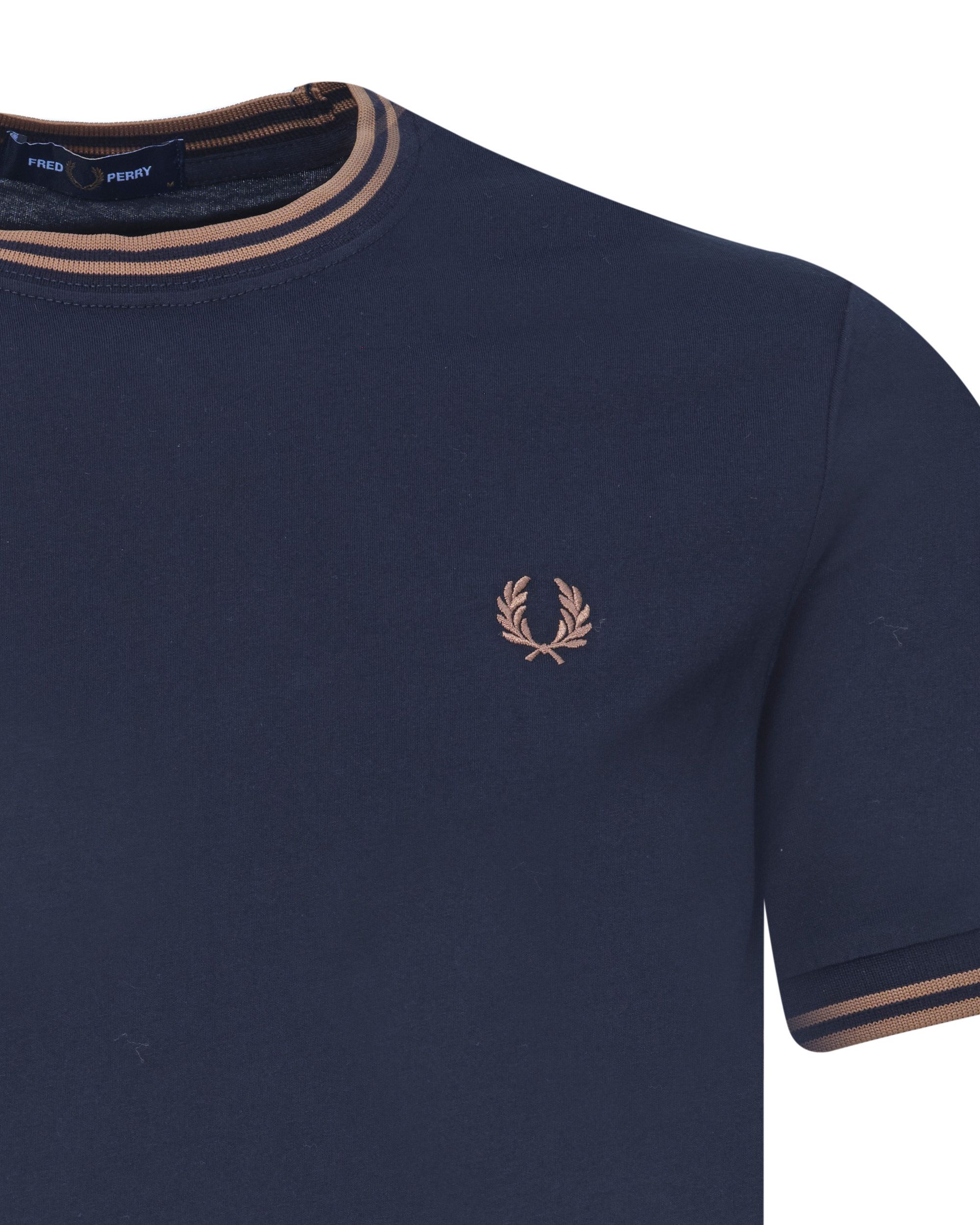 Fred Perry T-shirt KM Zwart 080347-001-L