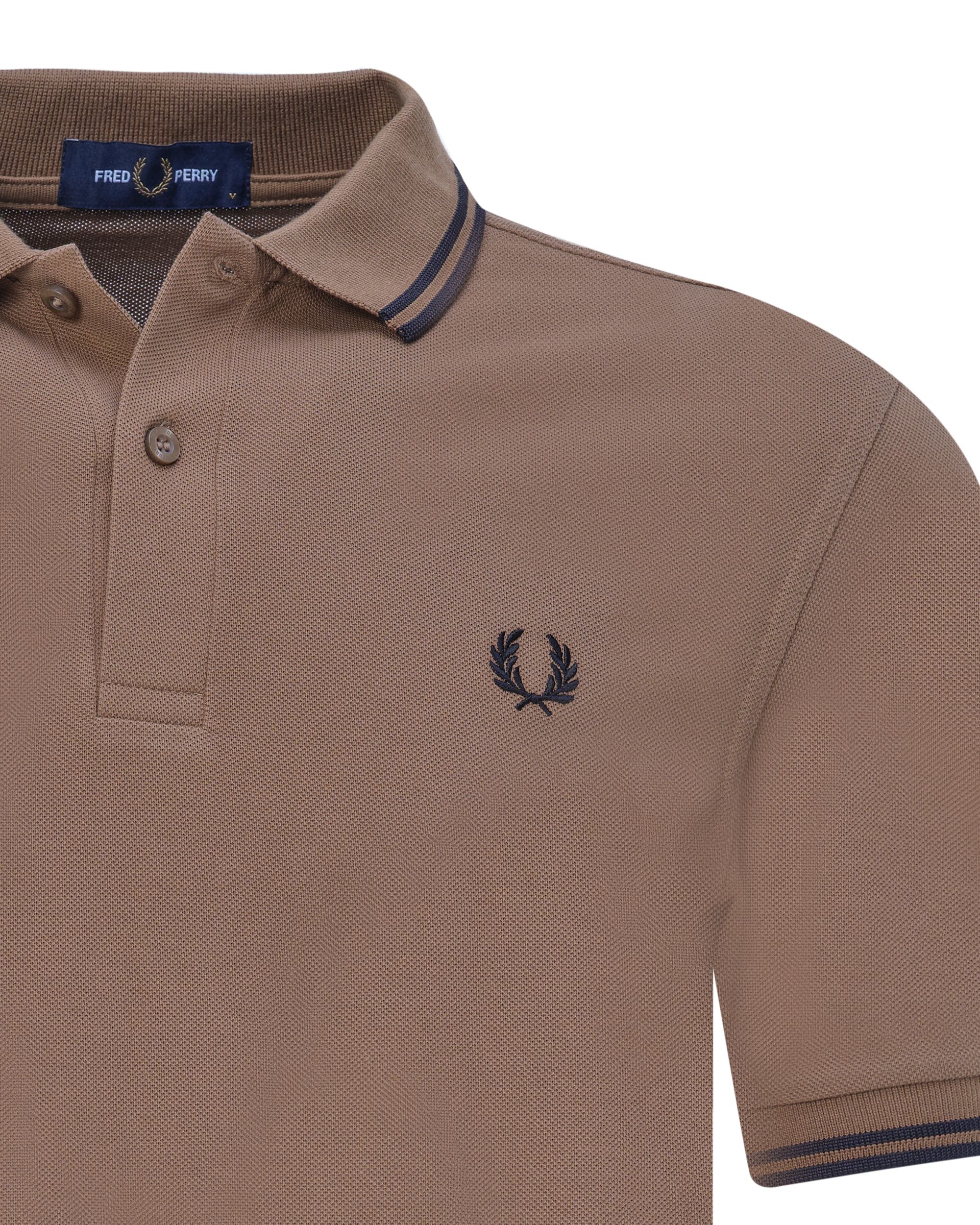 Fred Perry Polo KM Licht bruin 080349-003-L