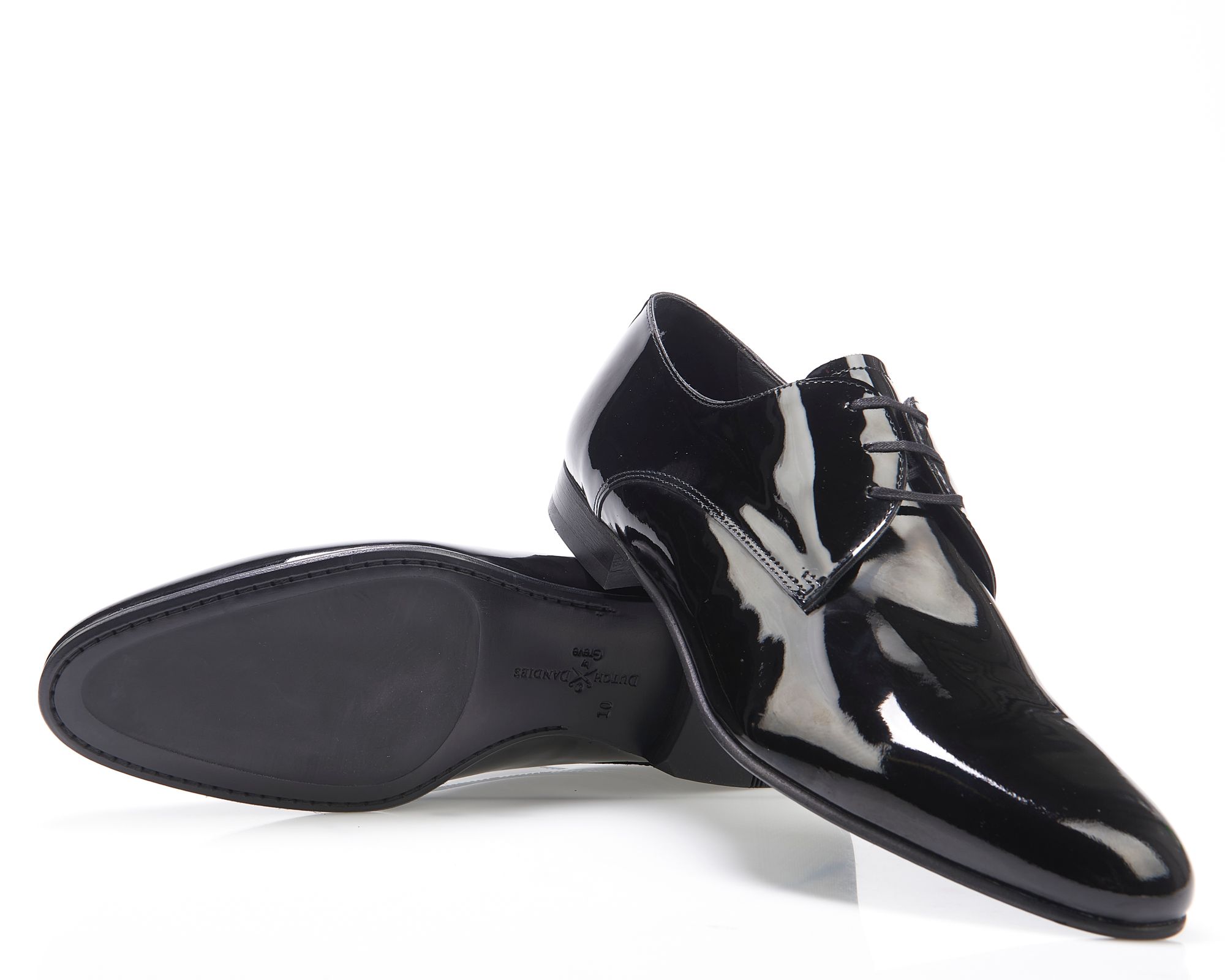 Dutch Dandies Smoking schoenen Zwart uni 080464-001-10