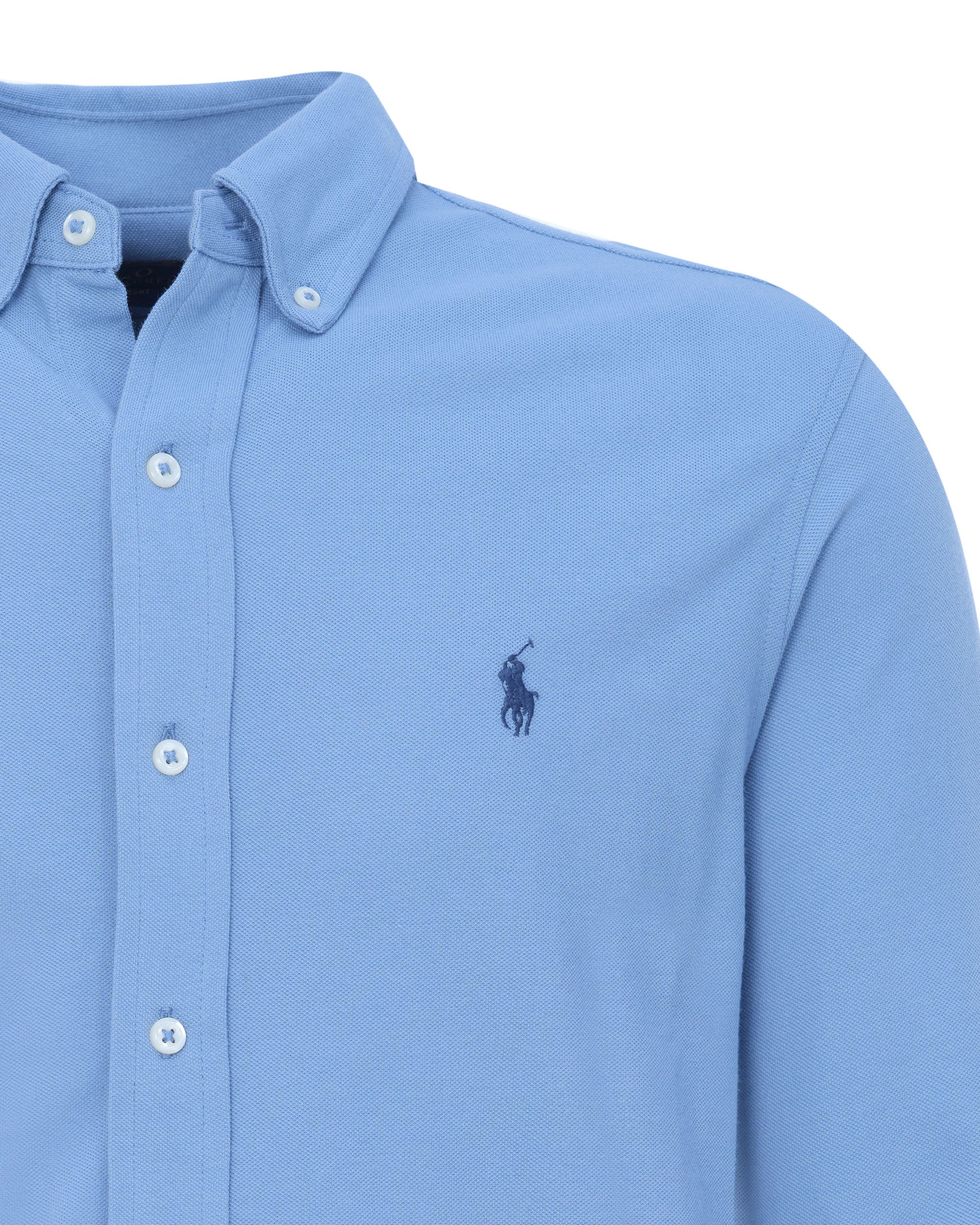Polo Ralph Lauren Casual Overhemd LM Lichtblauw uni 080587-001-L