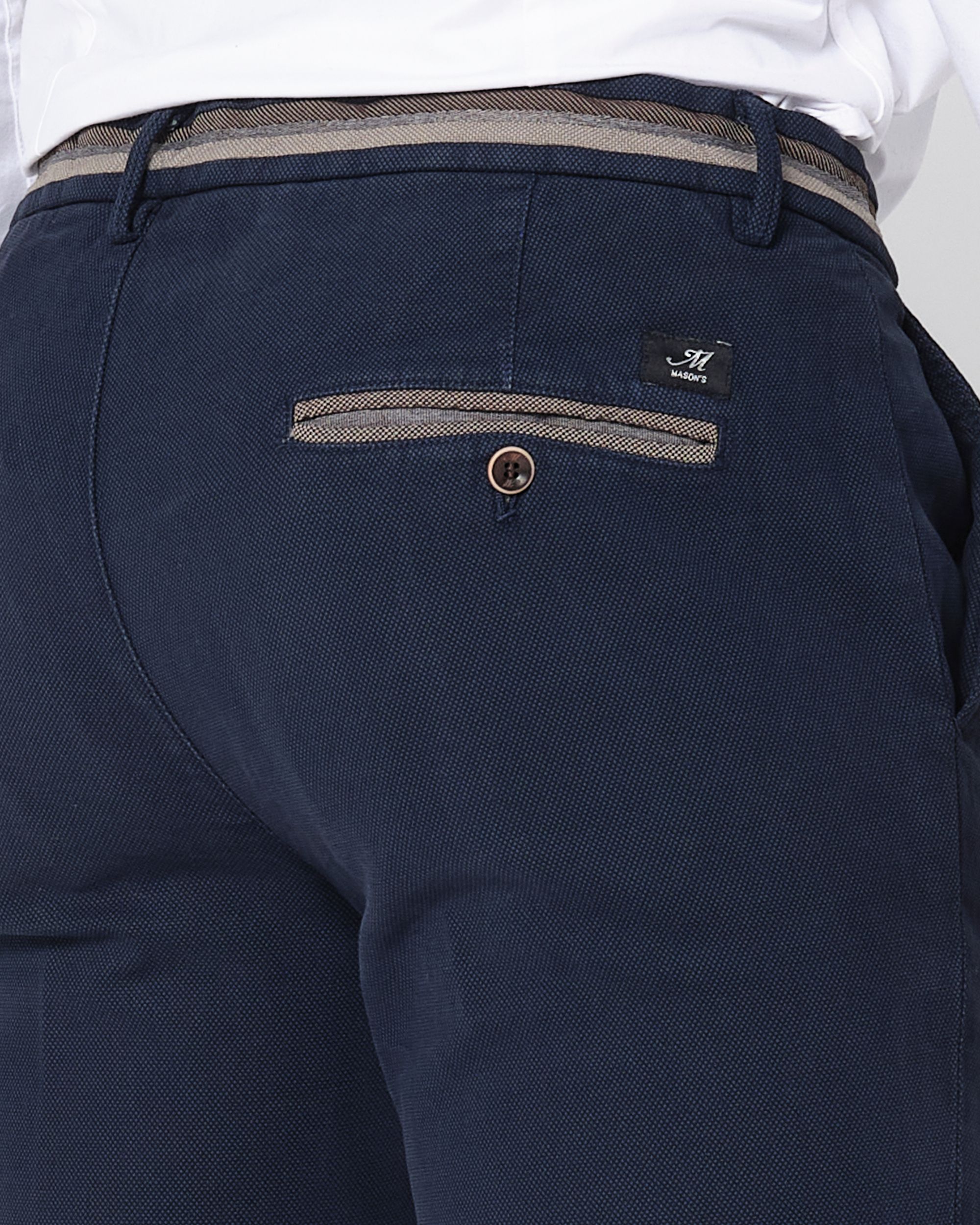 Mason's Torino Elegance Chino Donker blauw 080776-001-46