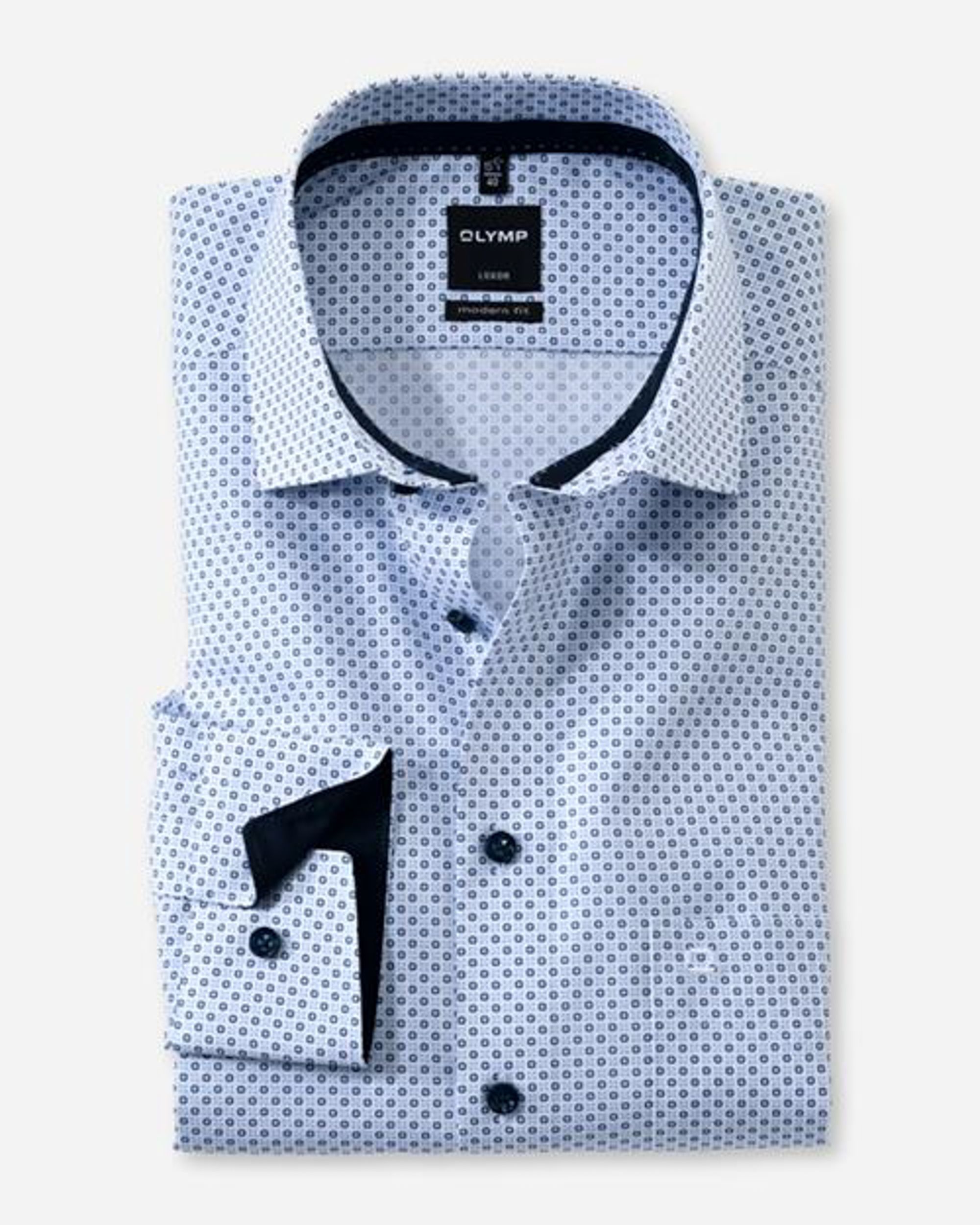 OLYMP Overhemd LM Blauw 080828-001-47