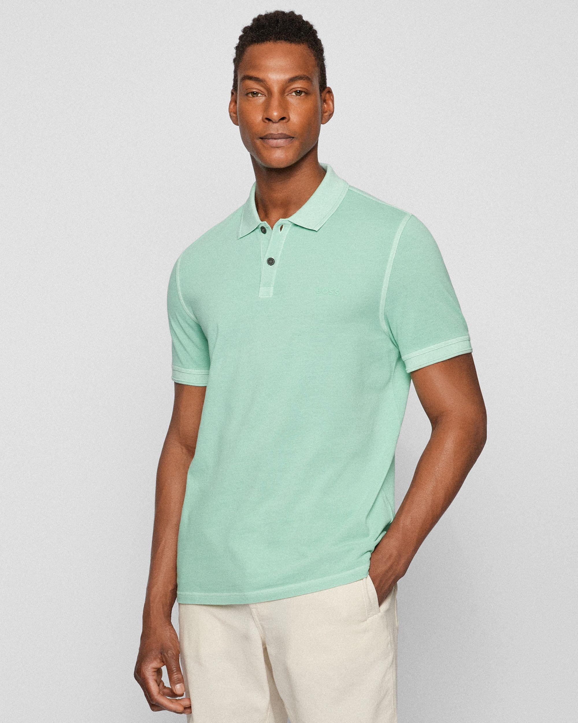 Hugo Boss Casual Prime Polo KM Groen 080860-001-L