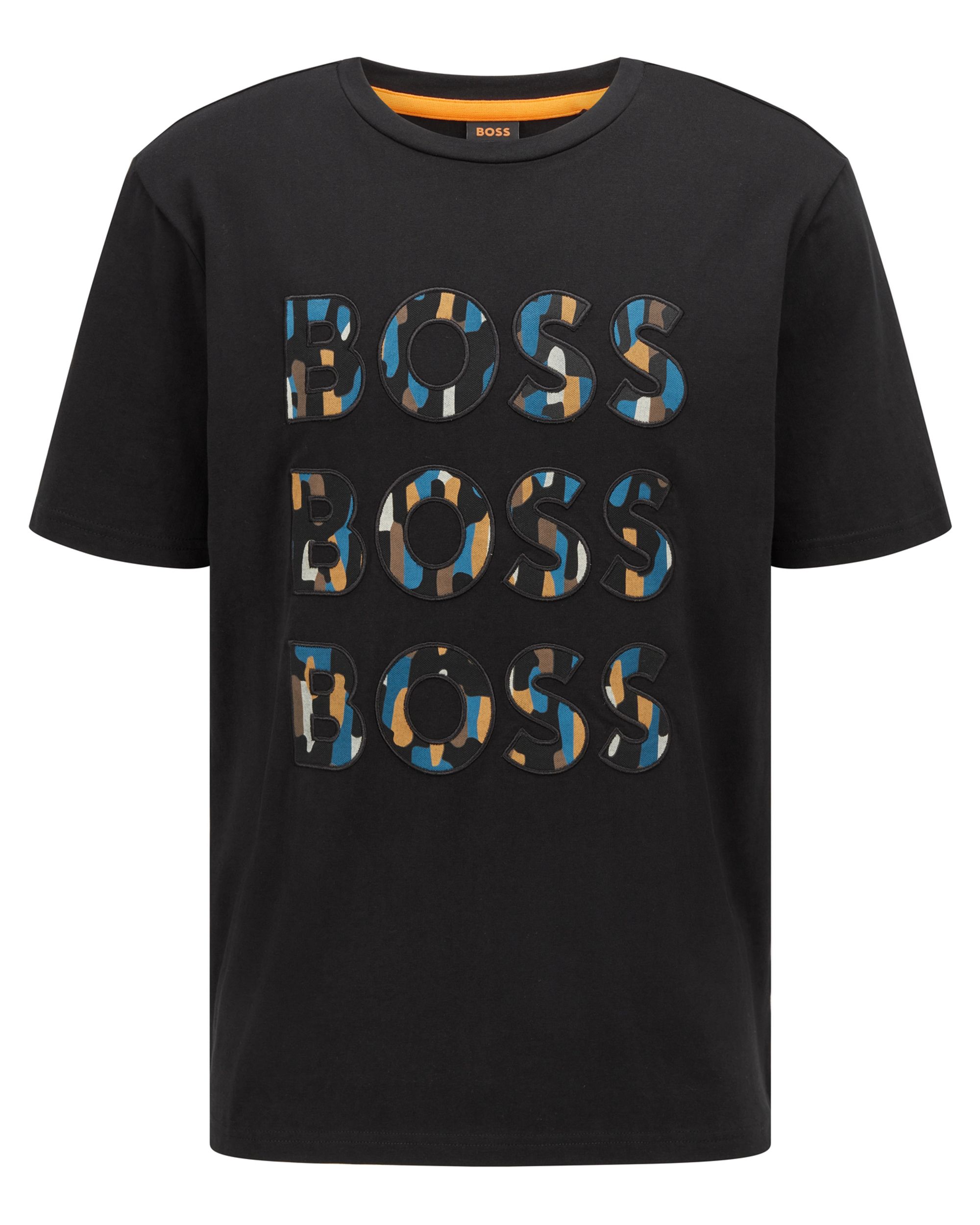 Hugo Boss Casual Tee Logofun T-shirt KM Zwart 080861-001-L