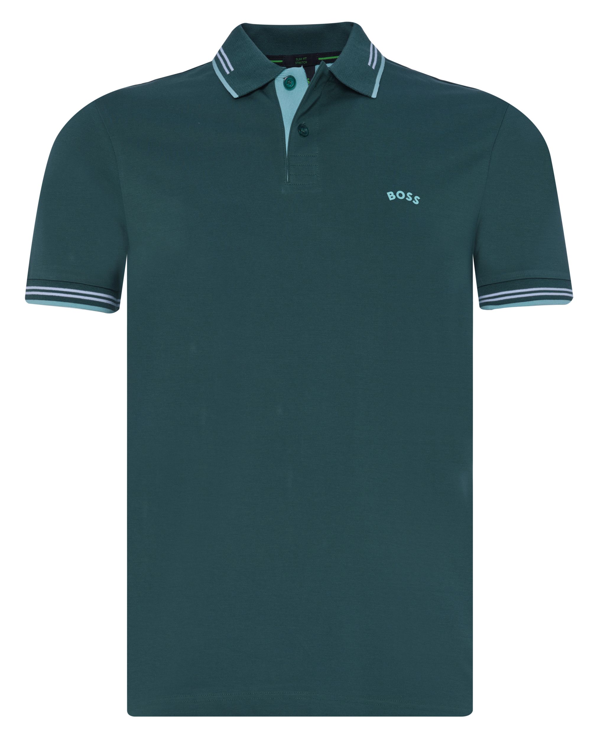 Hugo Boss Leisure Paul Curved Polo KM Groen 080872-001-L