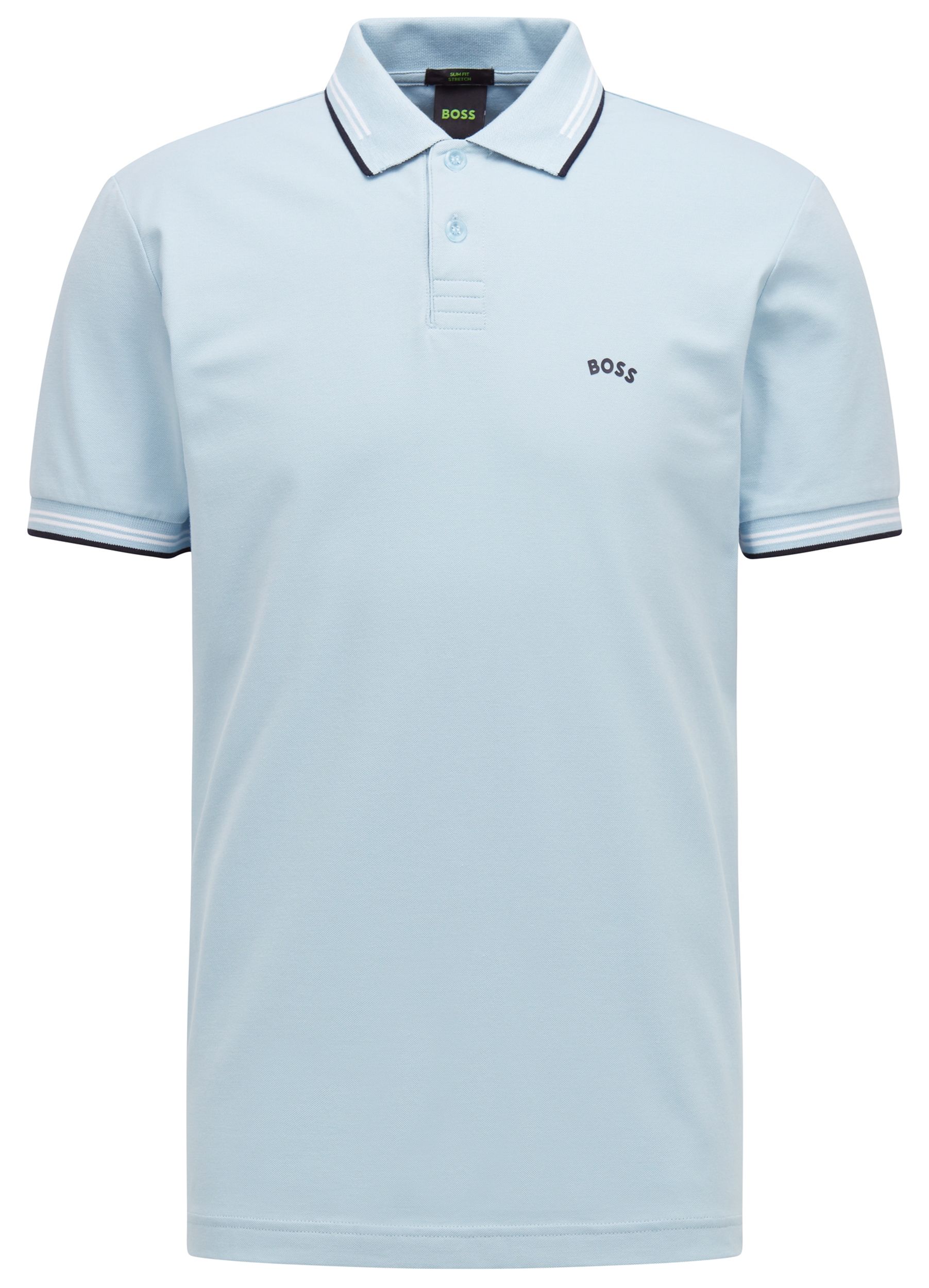 Hugo Boss Leisure Paul Curved Polo KM Licht blauw 080878-001-L