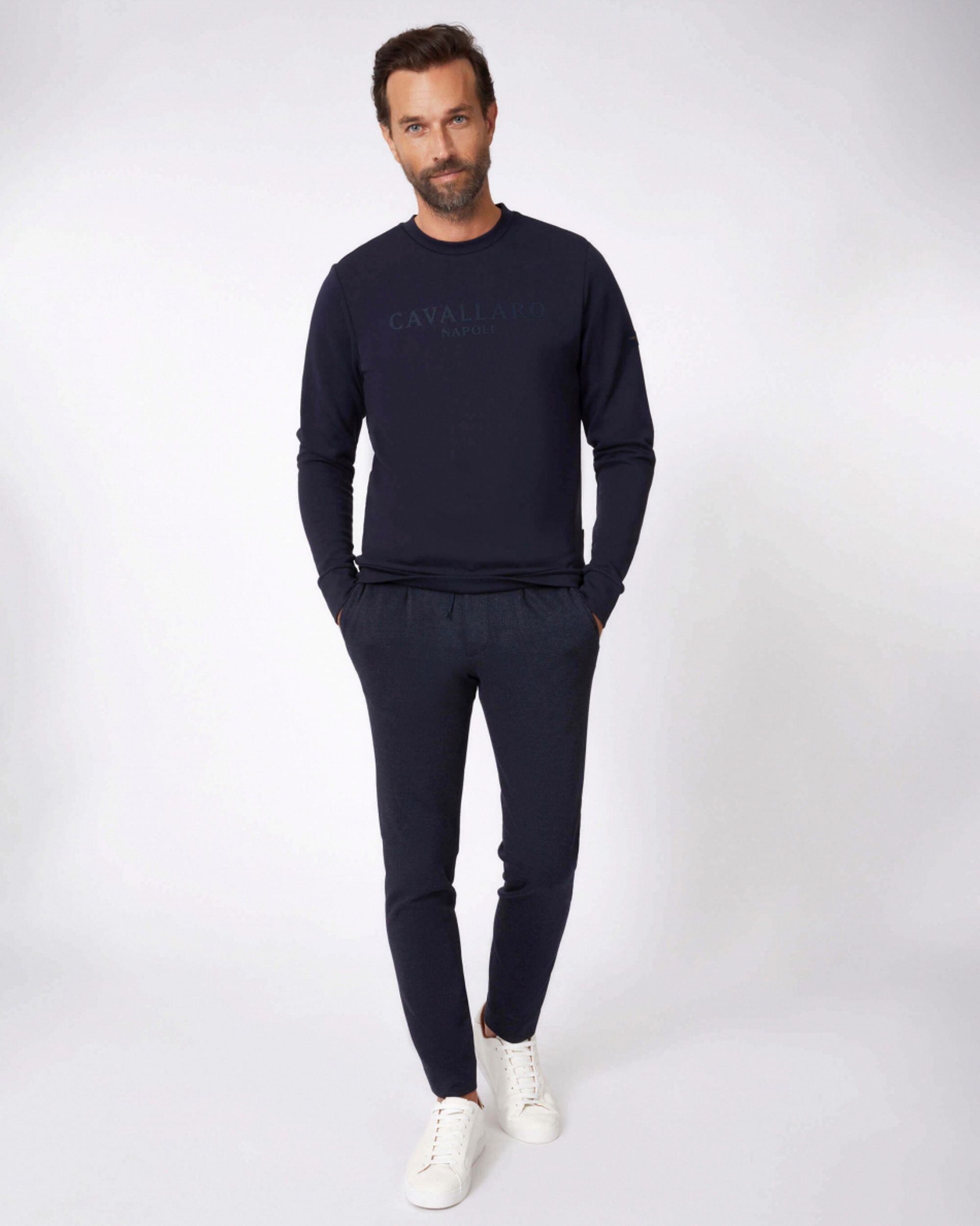 Cavallaro Sweater Blauw 080888-001-L