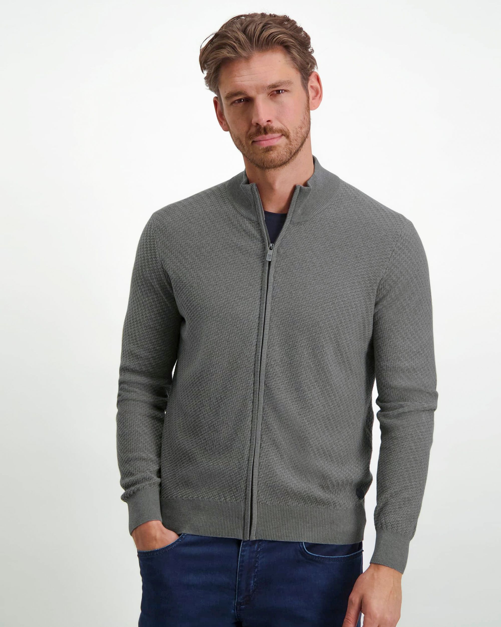 State of Art Trui Vest Licht bruin 081073-001-4XL