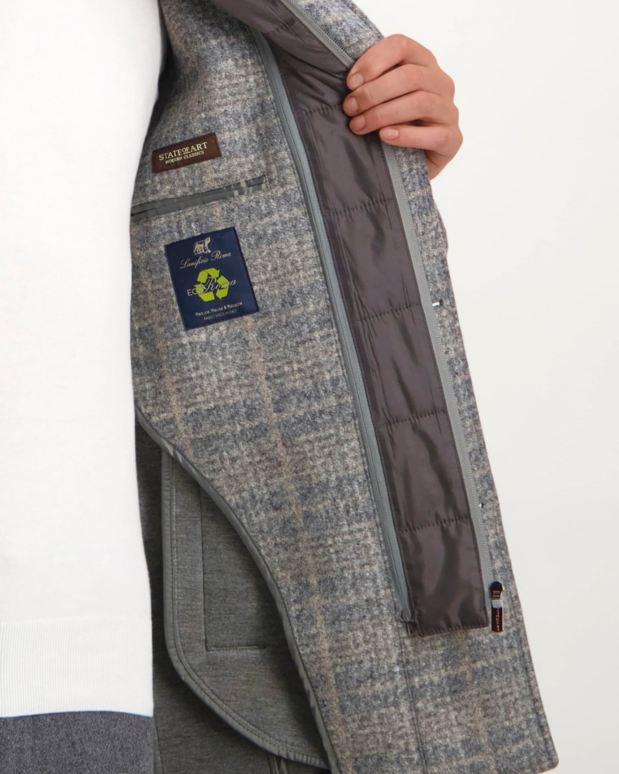 Mantel Grijs 081093-001-4XL