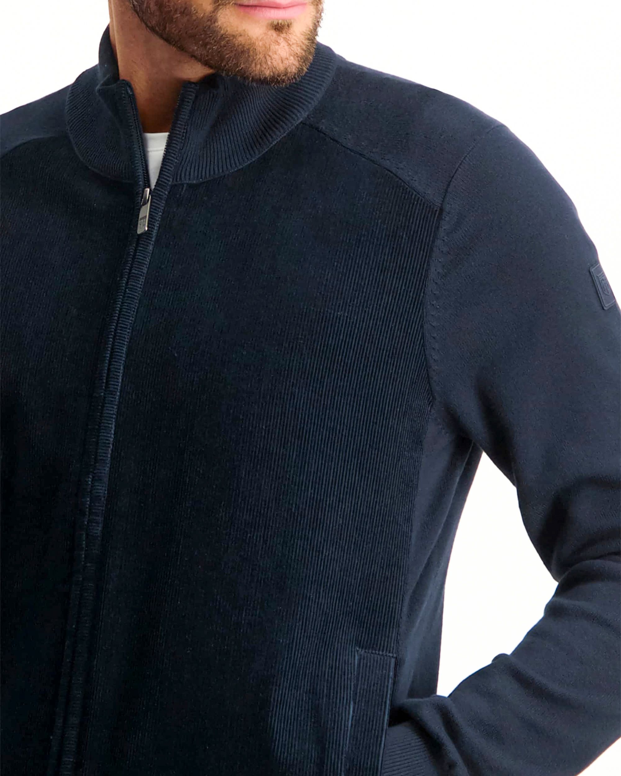 State of Art Trui Vest Donker blauw 081113-001-4XL