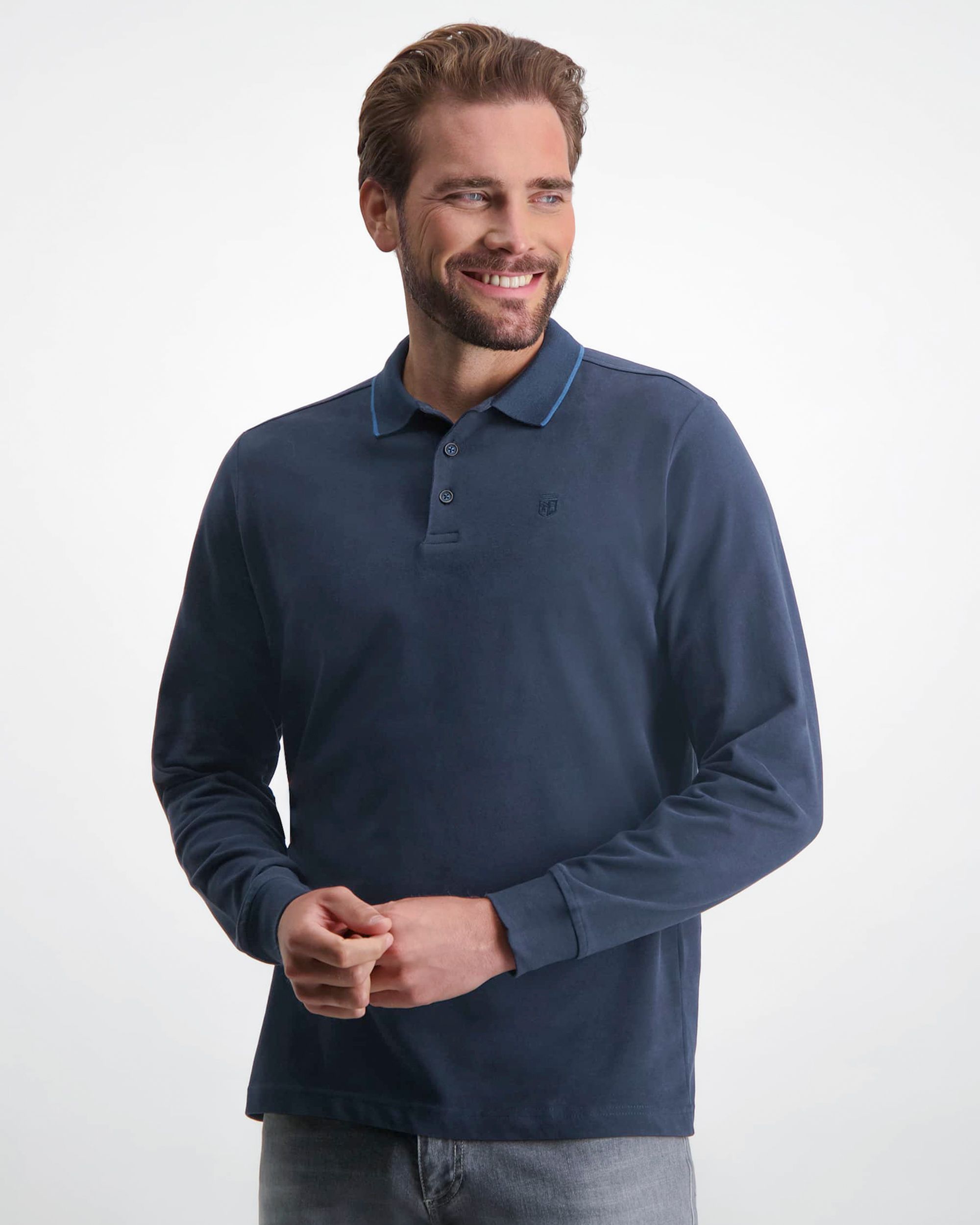 State of Art Polo LM Donker blauw 081115-001-4XL