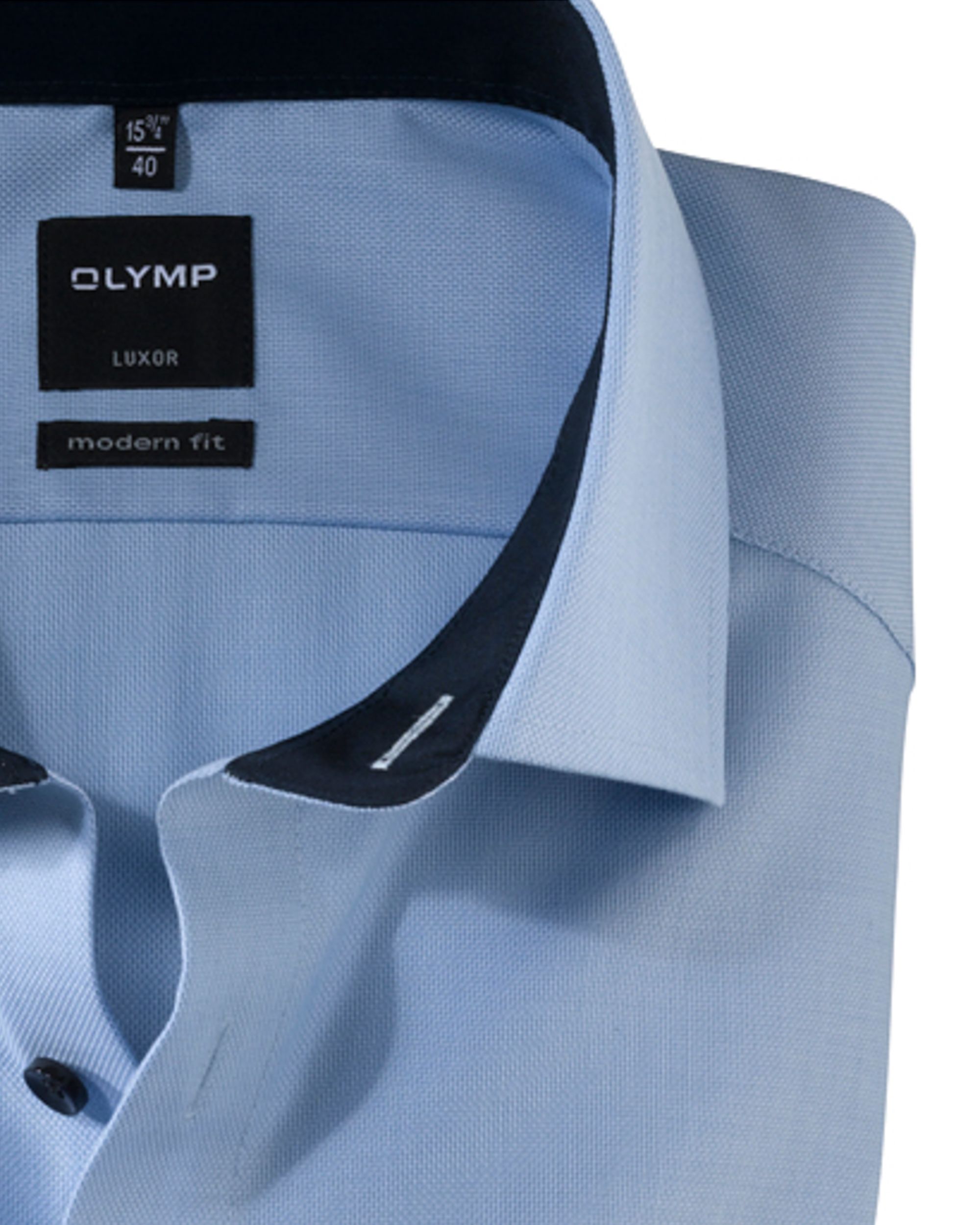 OLYMP Overhemd KM Blauw 081267-001-37
