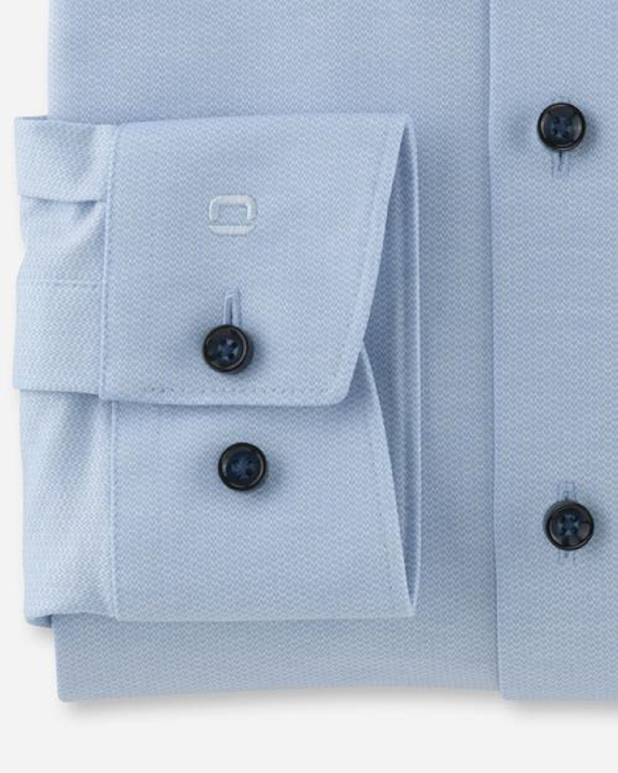 OLYMP 24/7 Modern Fit Overhemd LM Blauw 081395-001-47