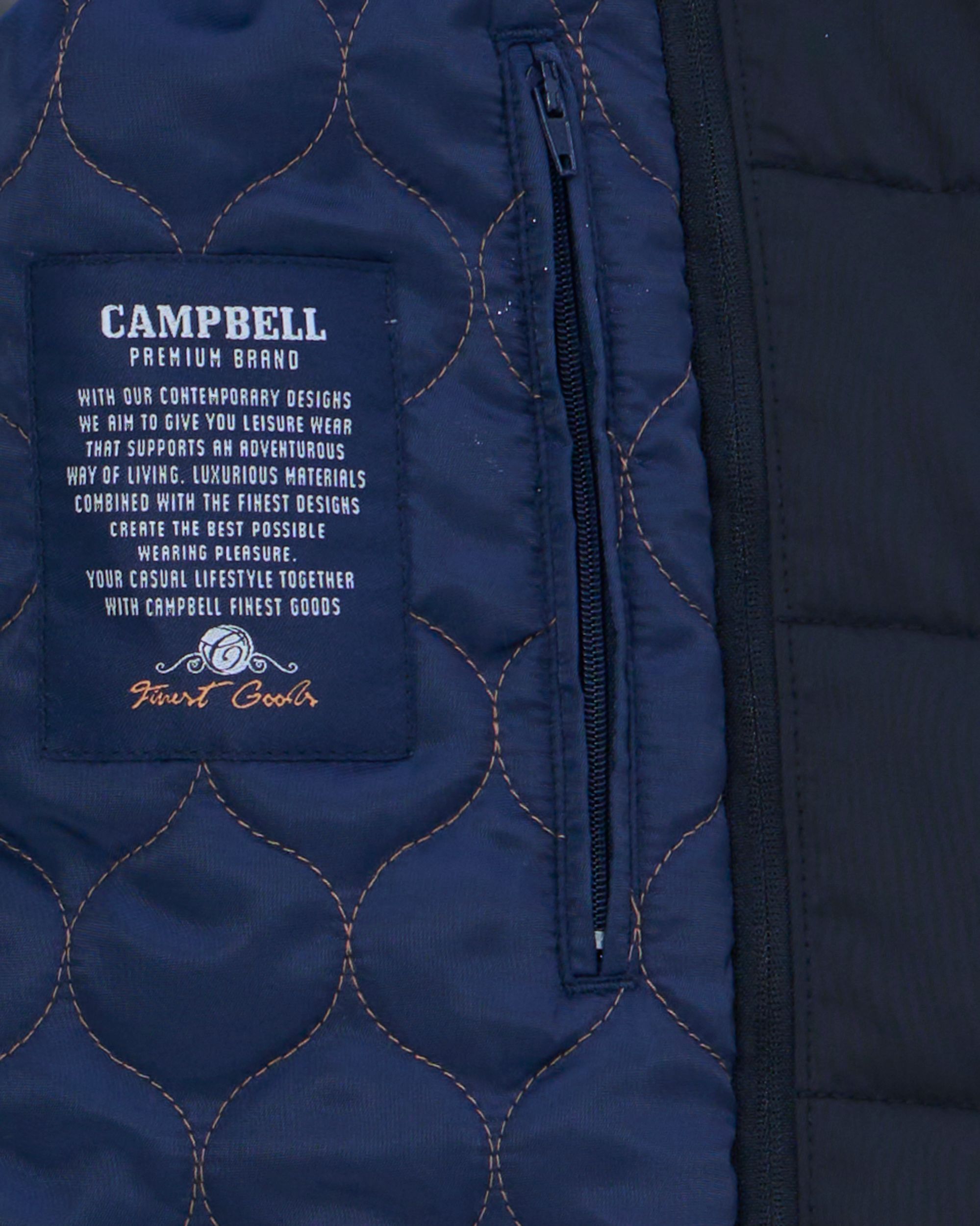 Campbell Classic Mantel Donkergrijs kleine ruit 081418-001-L