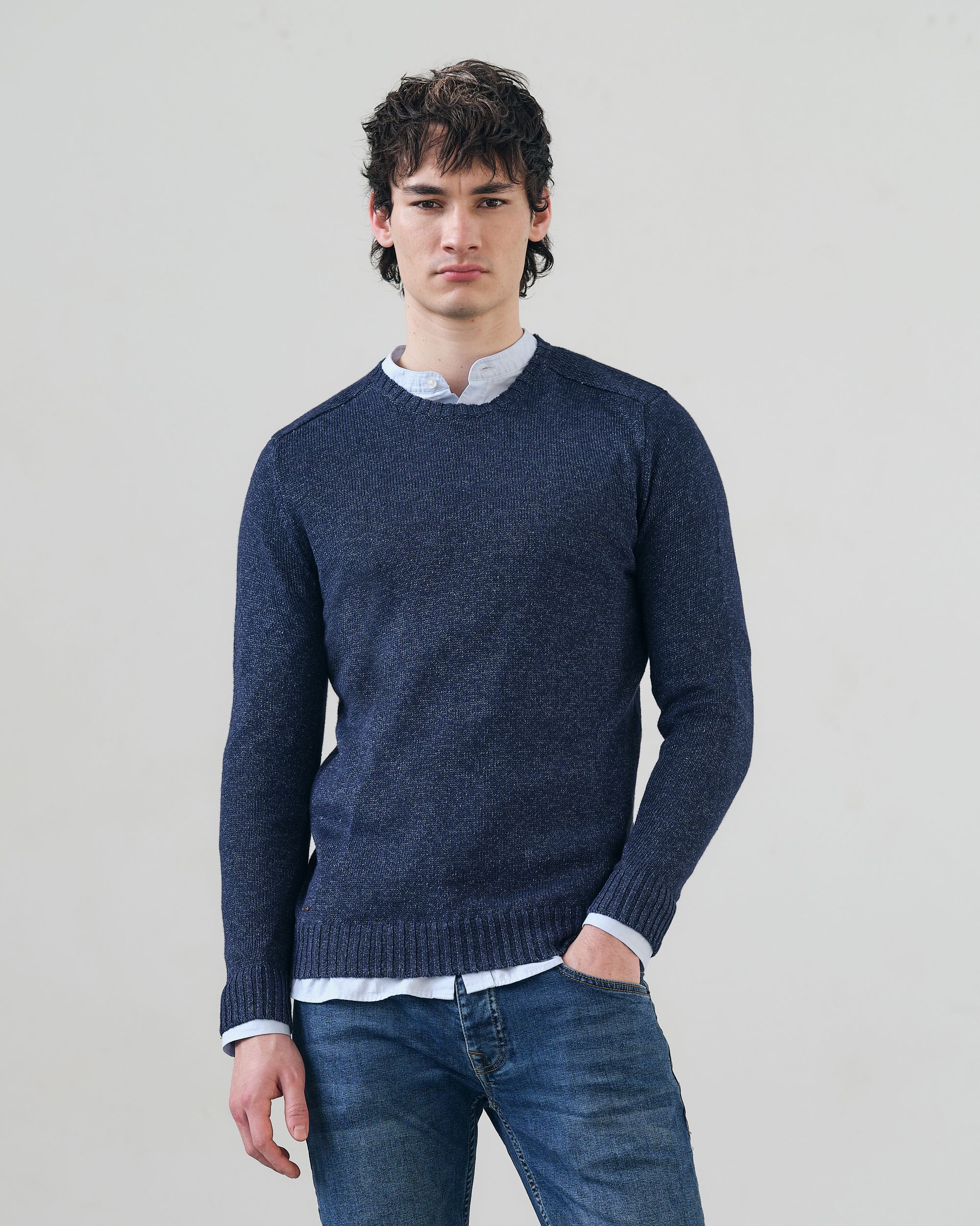 J.C. RAGS Trui ronde hals Sky Captain 081481-002-L