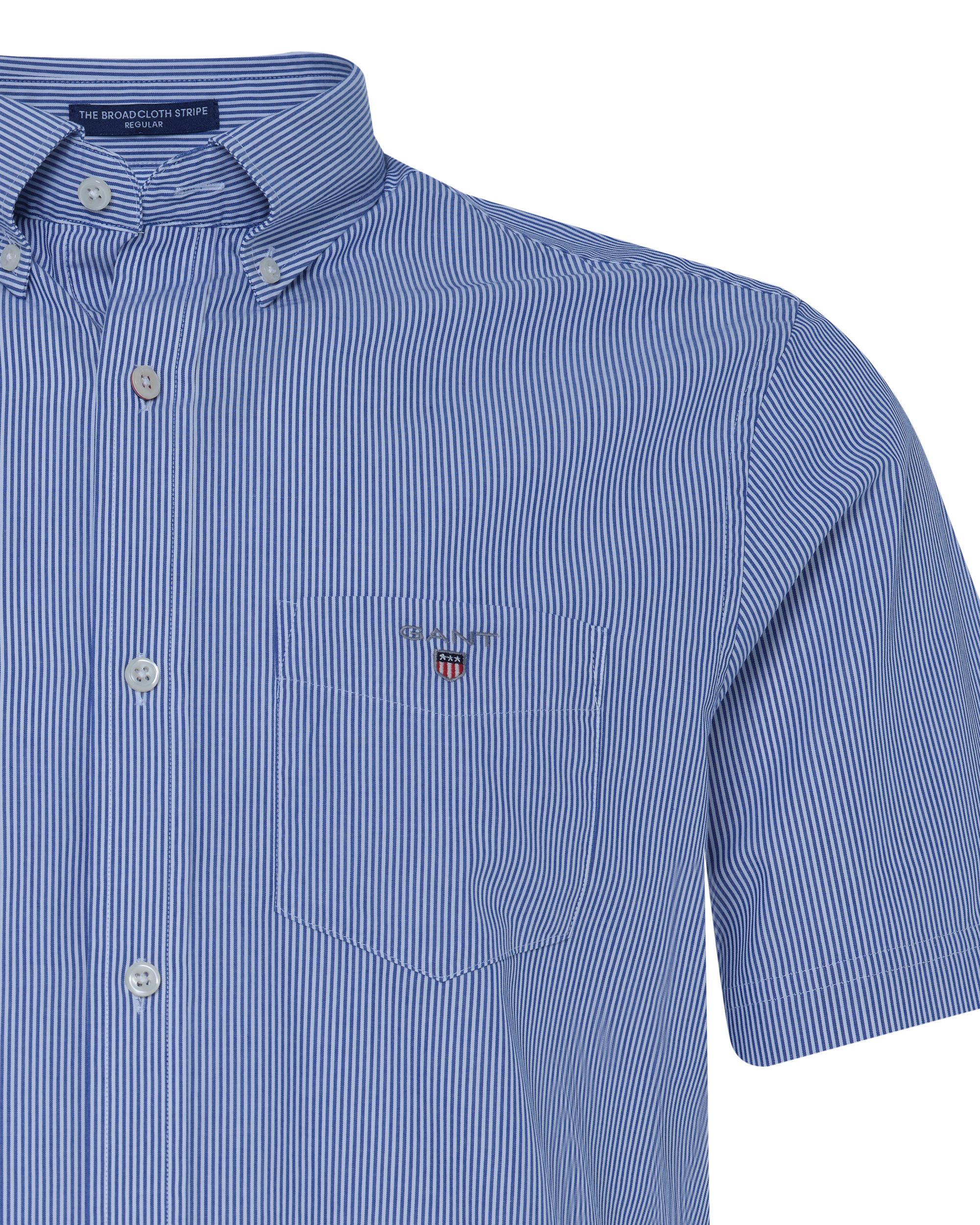 GANT Casual Overhemd KM Blauw streep 081486-001-L