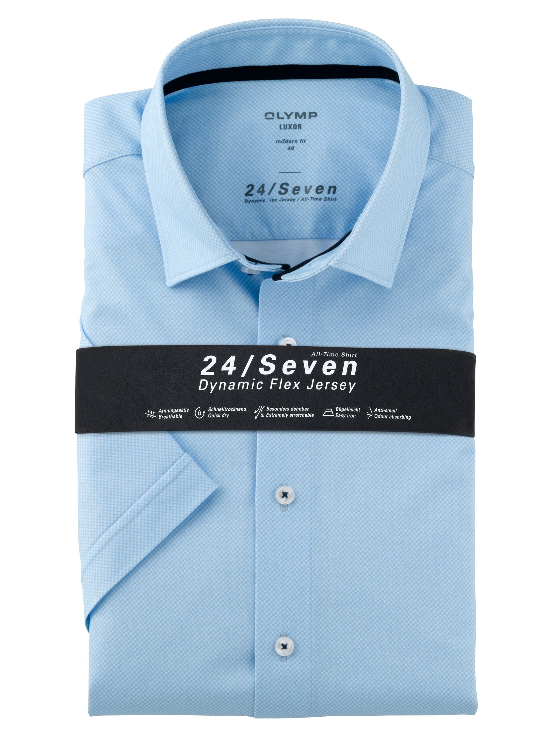 OLYMP Overhemd KM Blauw 081499-001-47