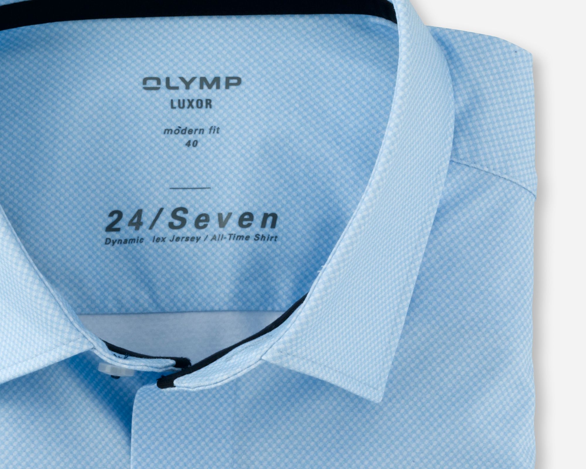OLYMP Overhemd KM Blauw 081499-001-47