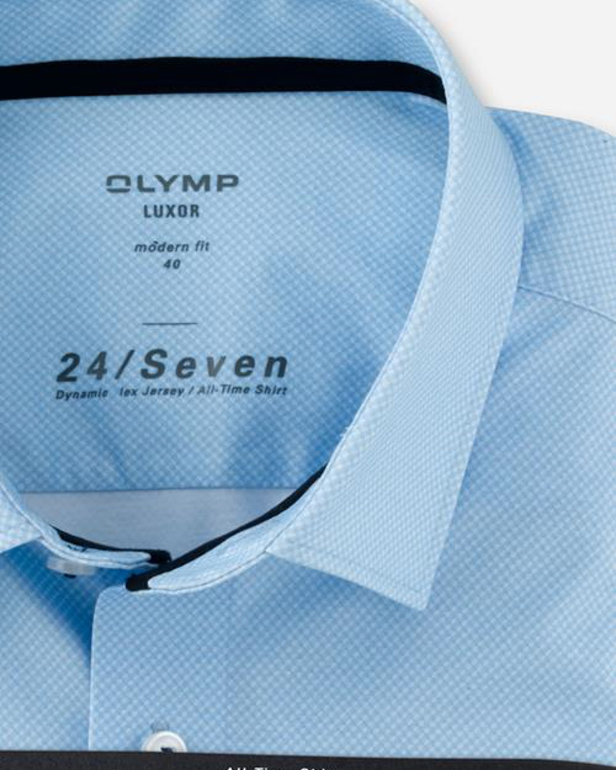 OLYMP Overhemd KM Blauw 081499-001-47