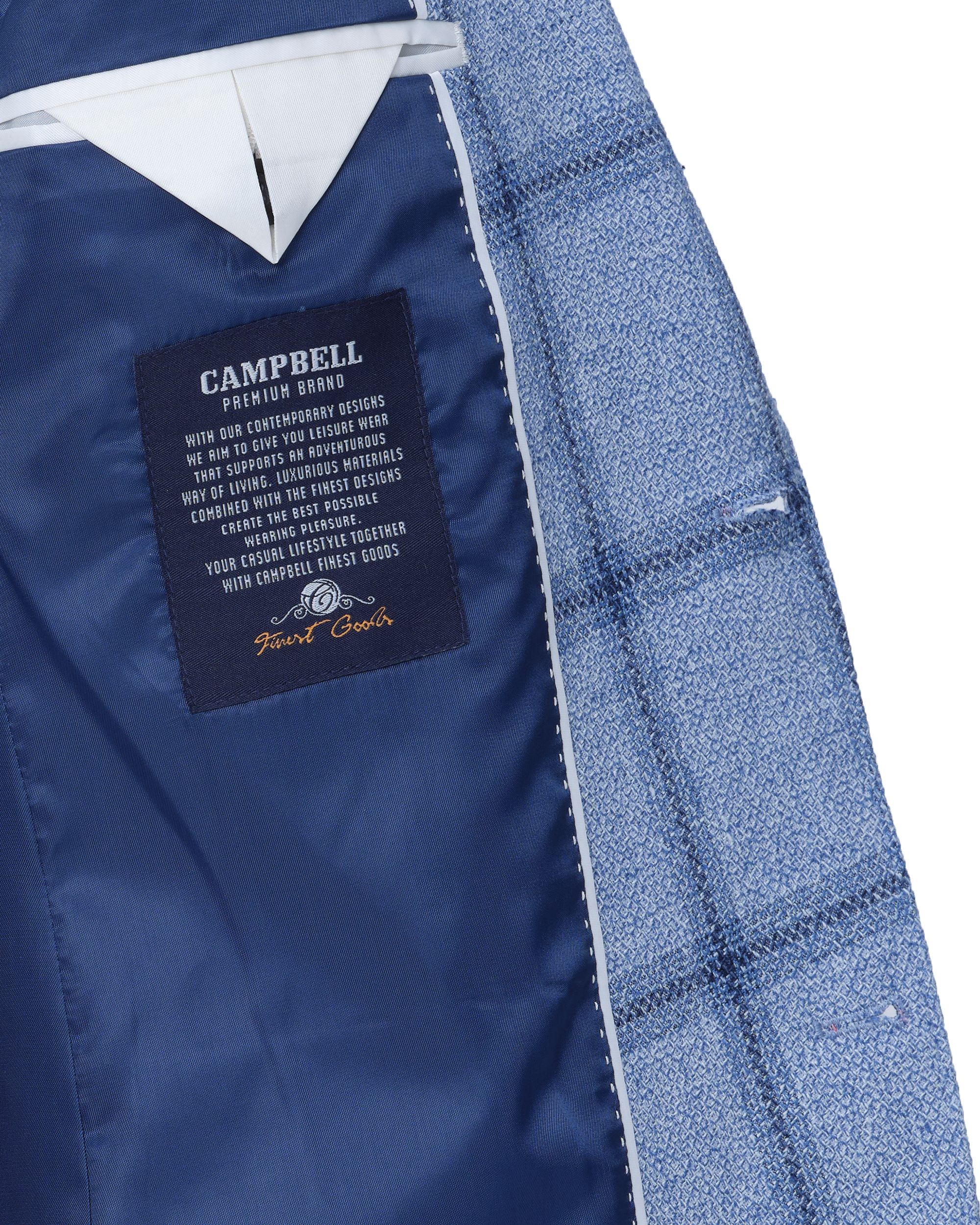 Campbell Classic Blazer L.blauw grote ruit 081512-001-48
