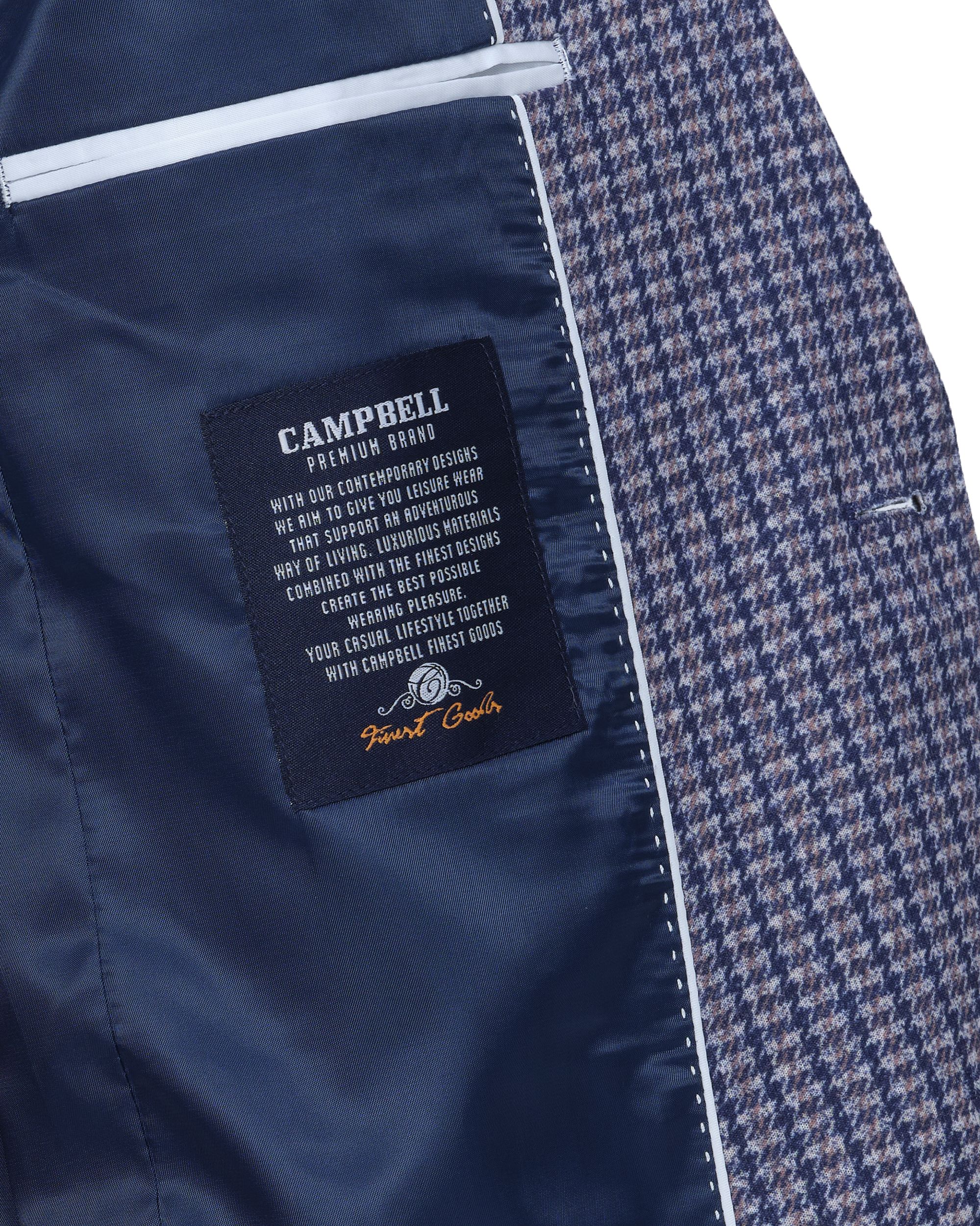 Campbell Classic Blazer Navy grote ruit 081513-001-48
