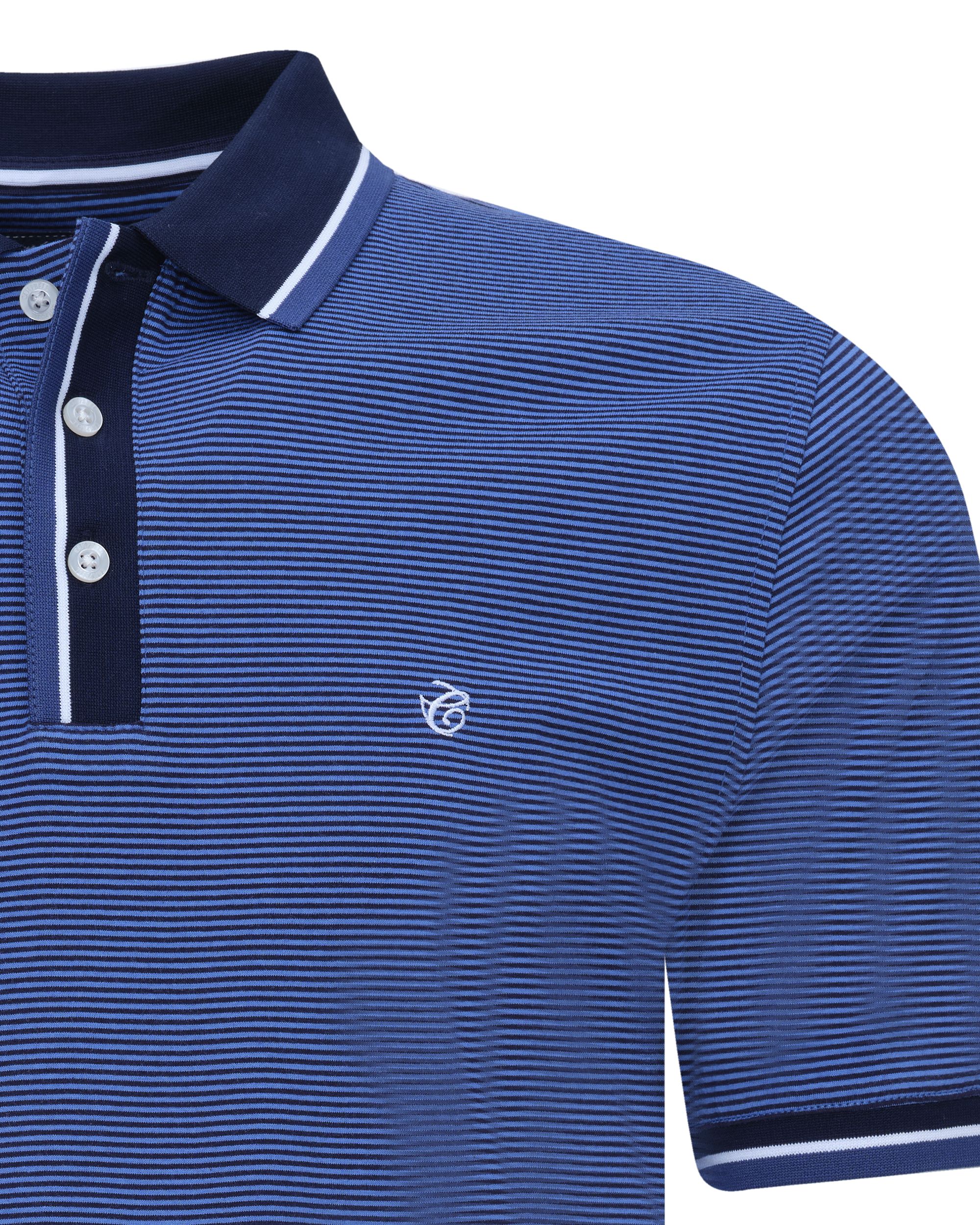 Campbell Classic Reno Polo KM Navy streep 081530-001-L