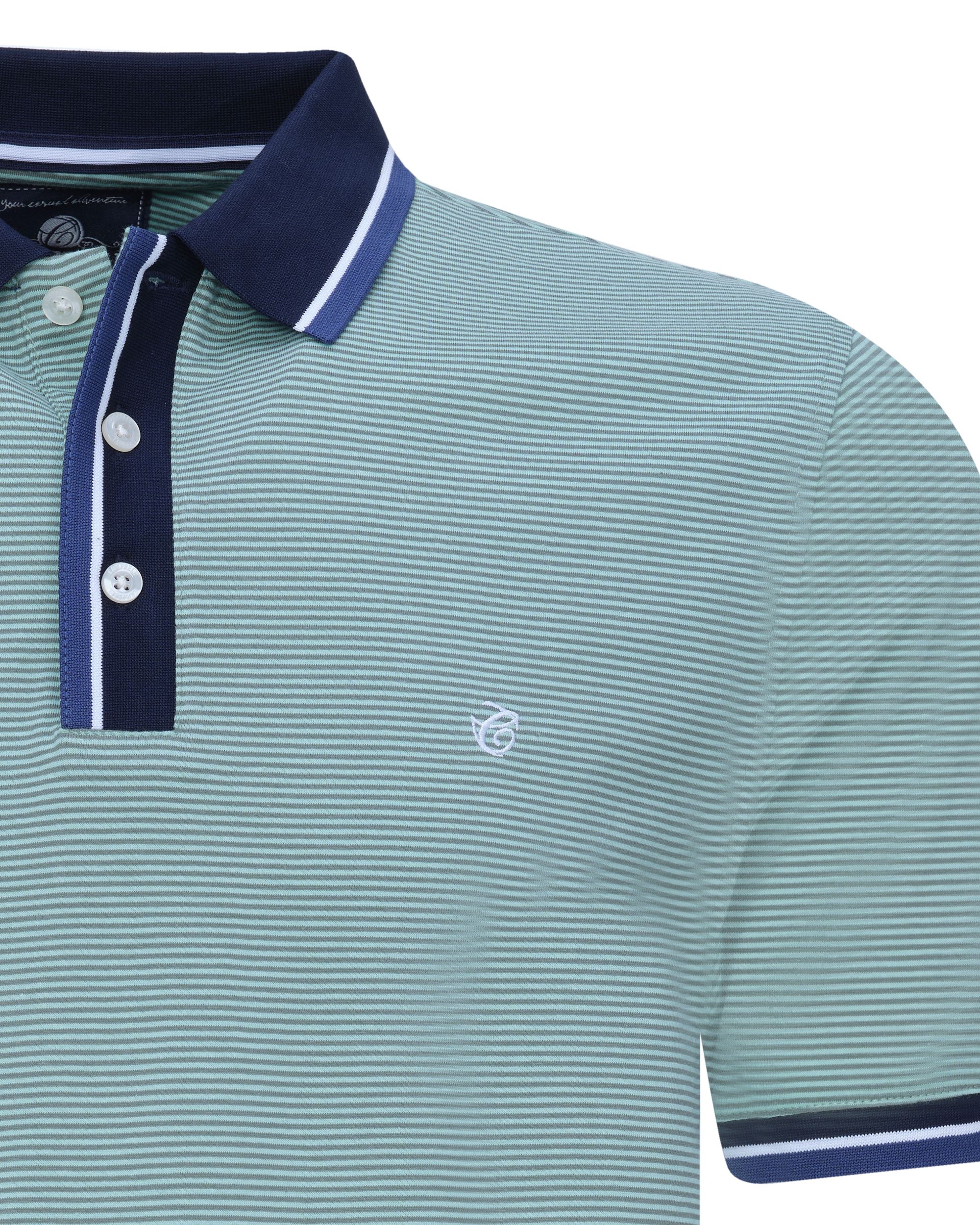Campbell Classic Reno Polo KM Groen streep 081530-003-L