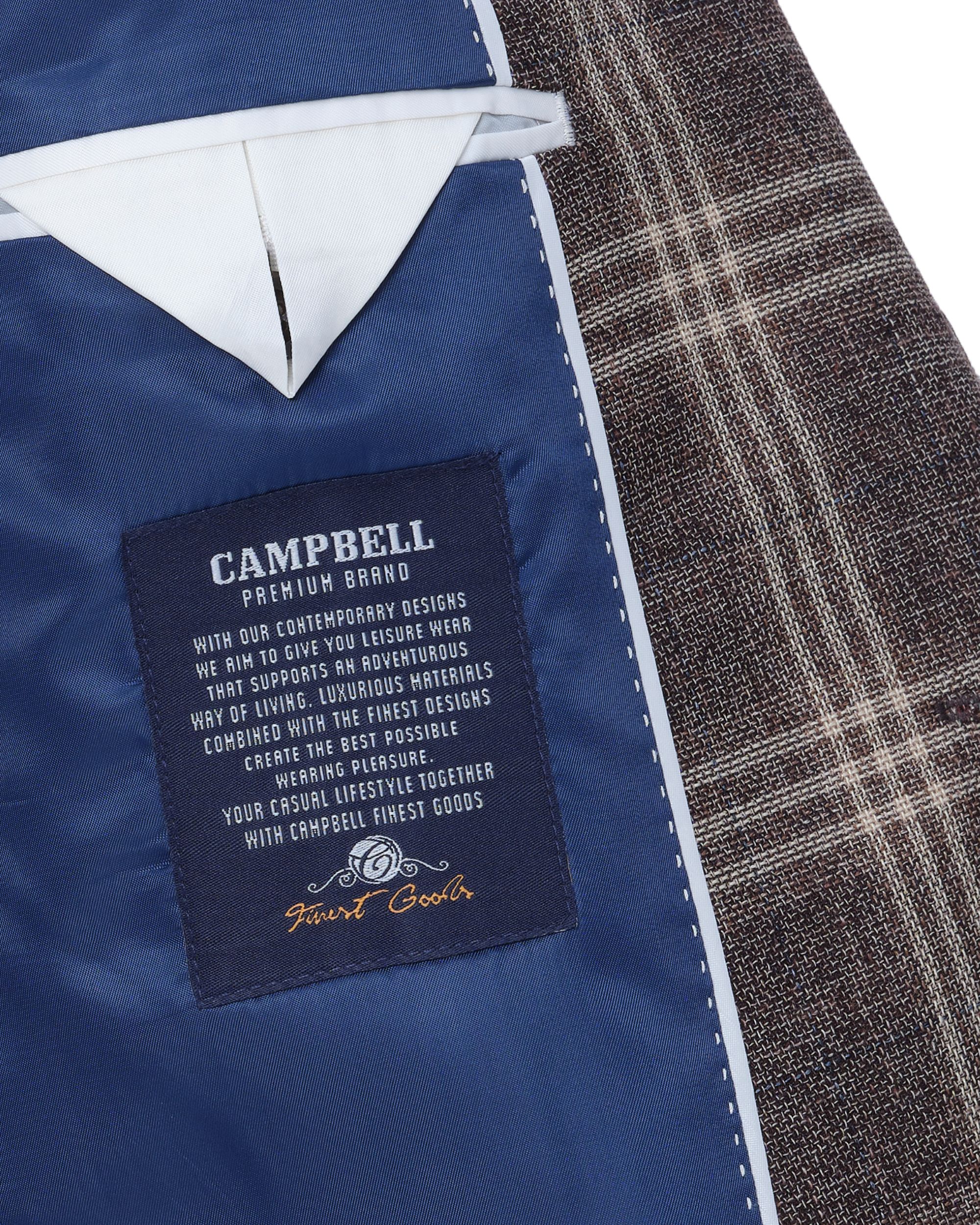 Campbell Classic Blazer Bruin grote ruit 081532-001-48