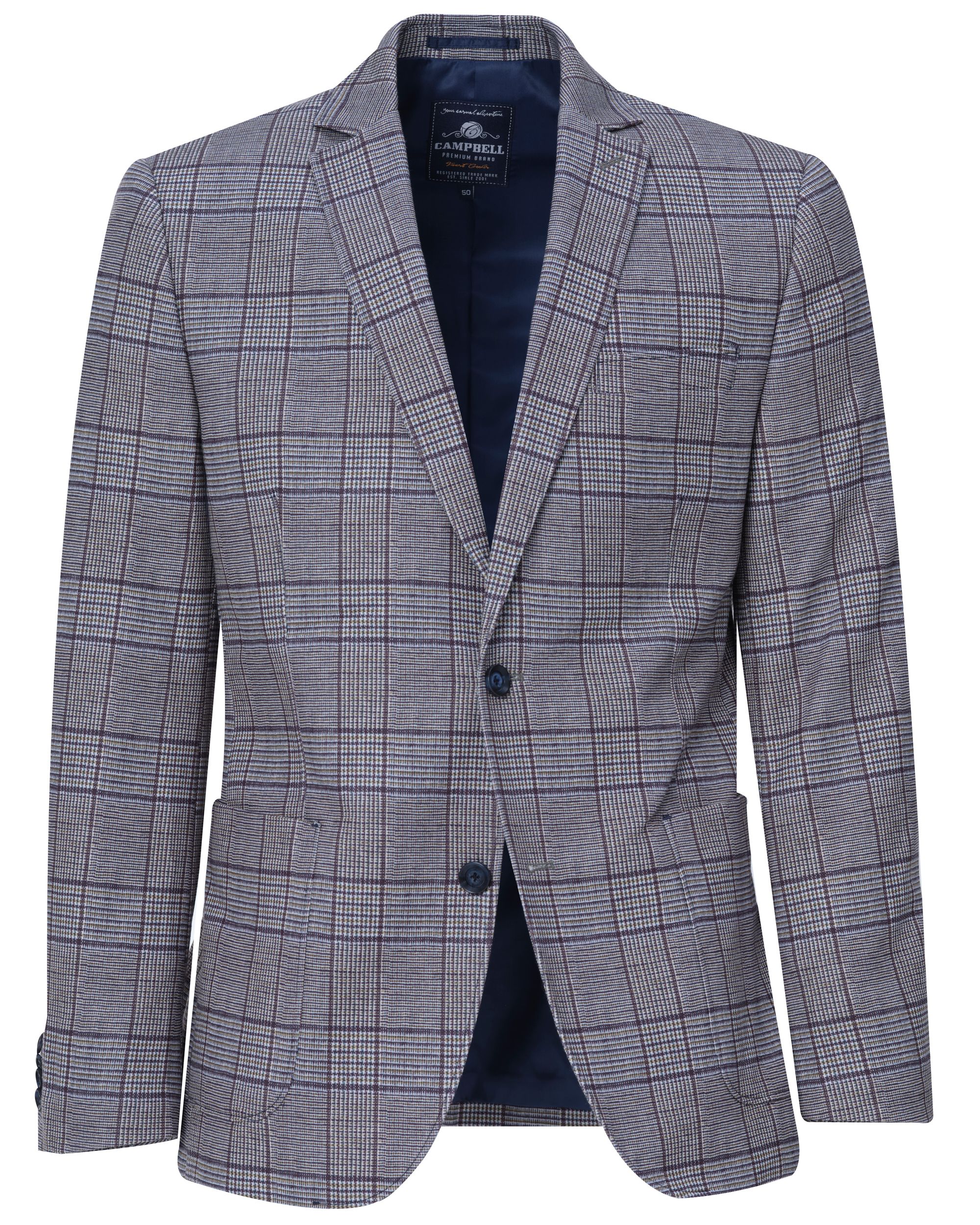 Campbell Classic Blazer Groen grote ruit 081533-001-48
