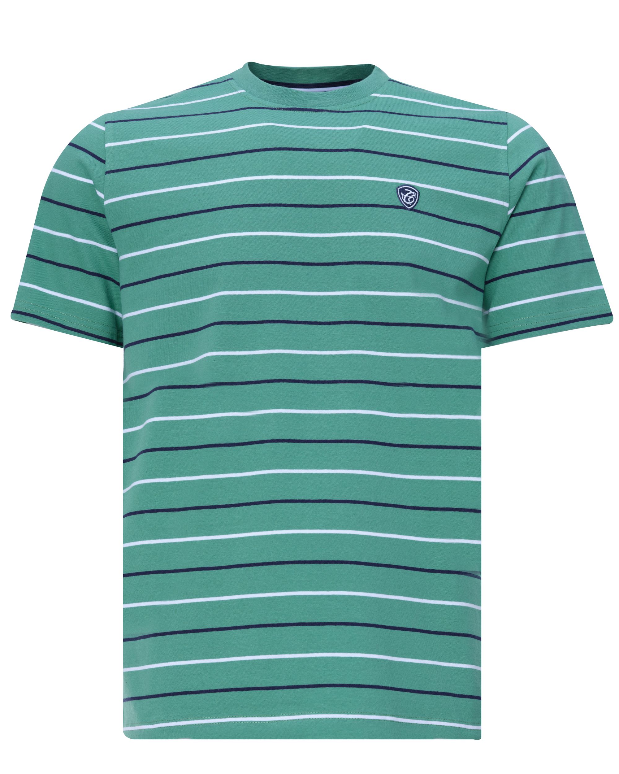 Campbell Classic Bell T-shirt KM Groen streep 081534-002-L