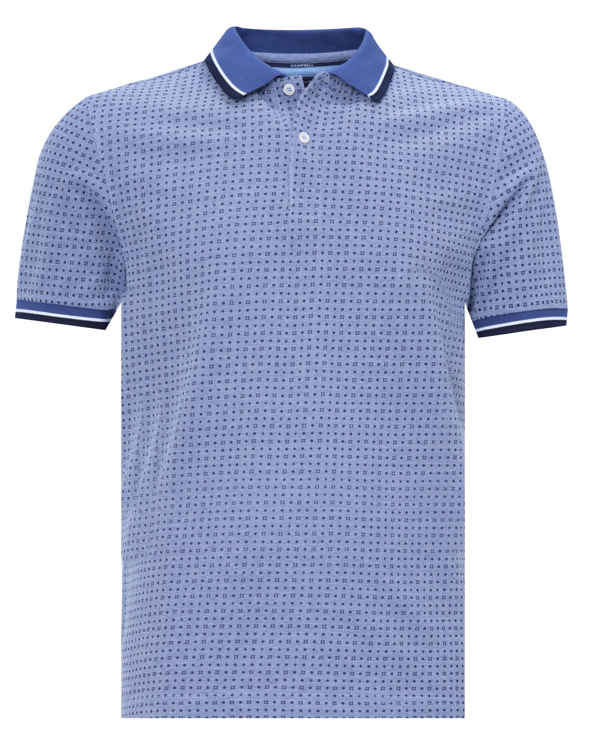 Campbell Classic Stanwell Polo KM Navy print 081546-004-L