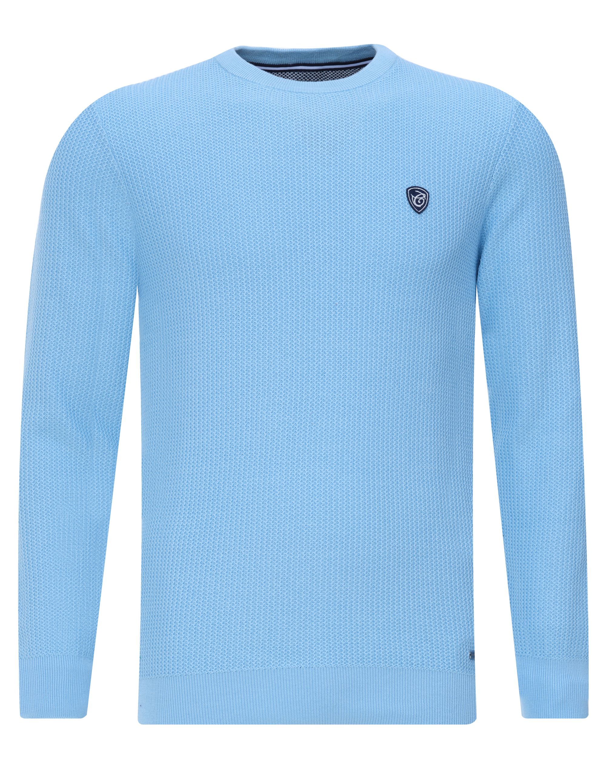 Campbell Classic Trui ronde hals  L.BLUE 081567-001-L