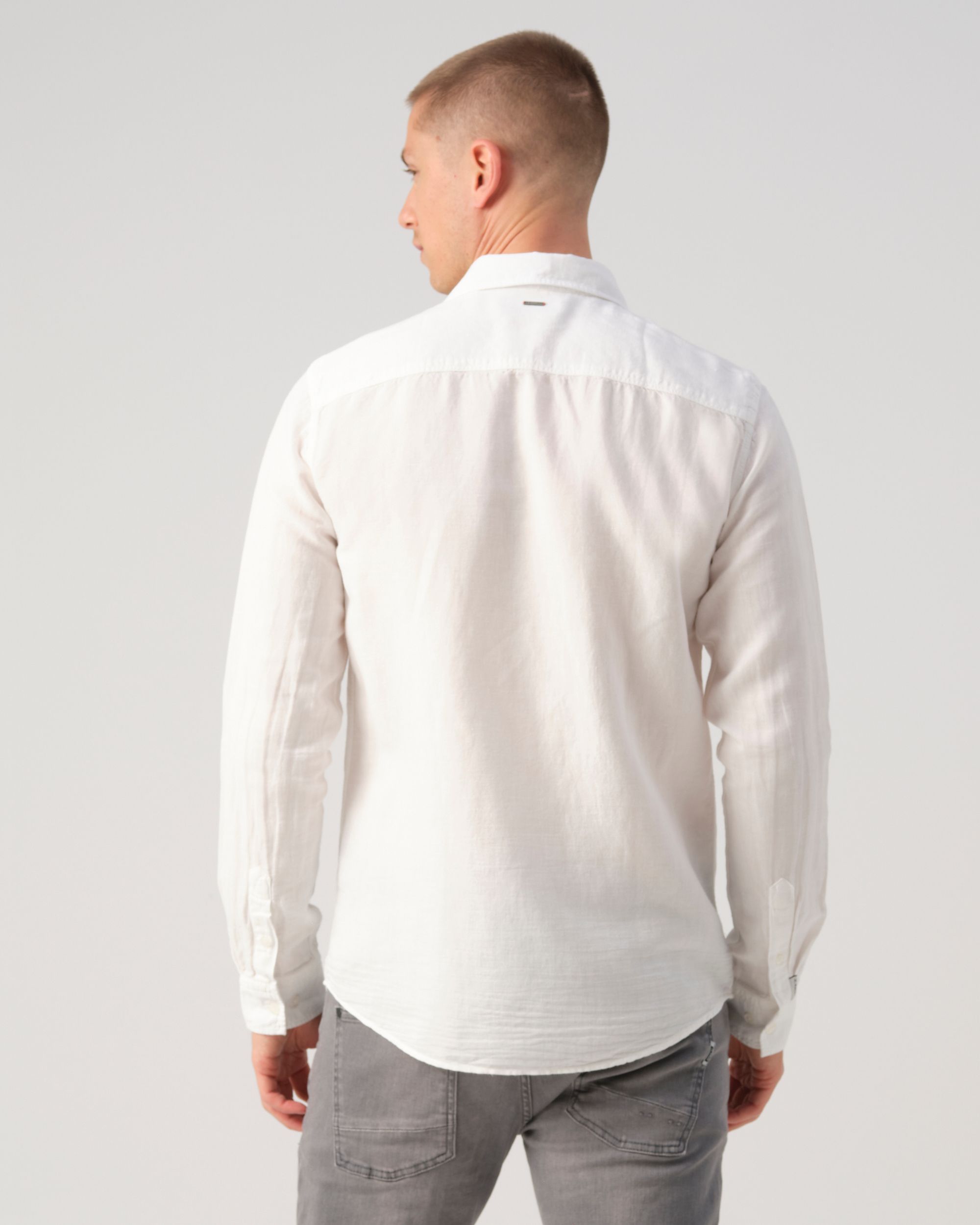 J.C. RAGS Jayden Casual Overhemd LM WHITE 081589-001-L