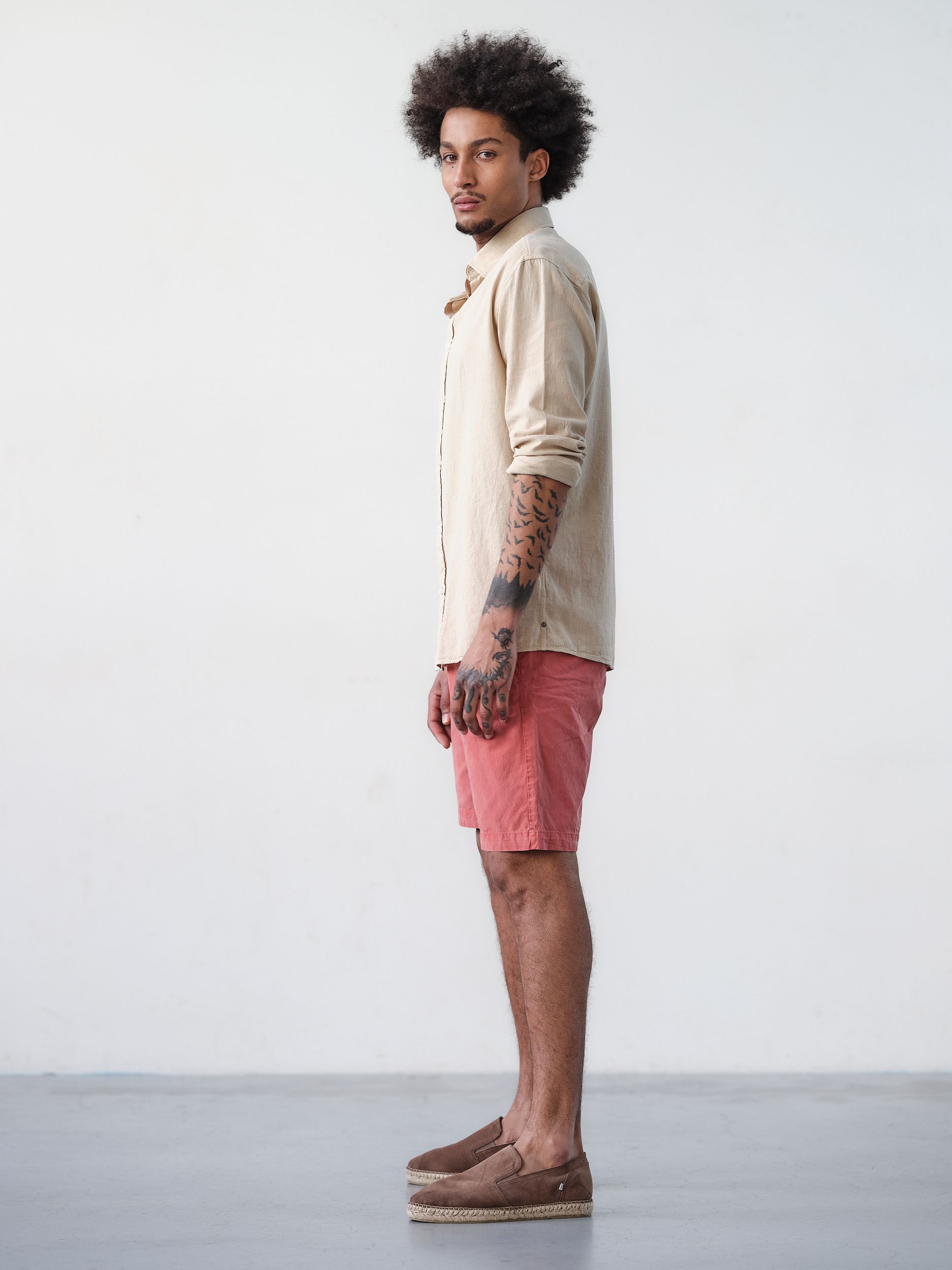 J.C. RAGS Casual Overhemd LM Safari 081589-002-L
