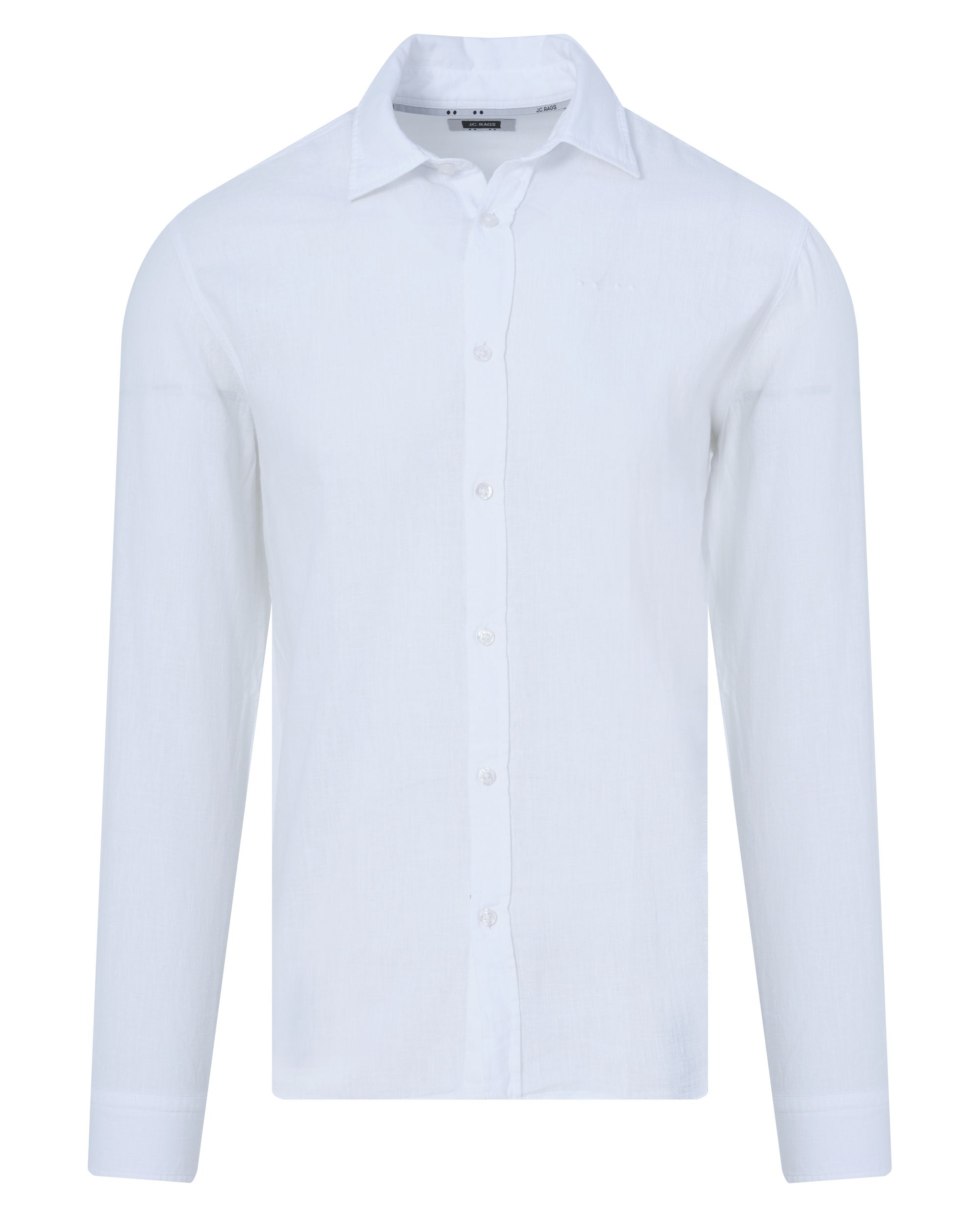 J.C. RAGS Jayden Casual Overhemd LM Coconut milk 081589-009-L