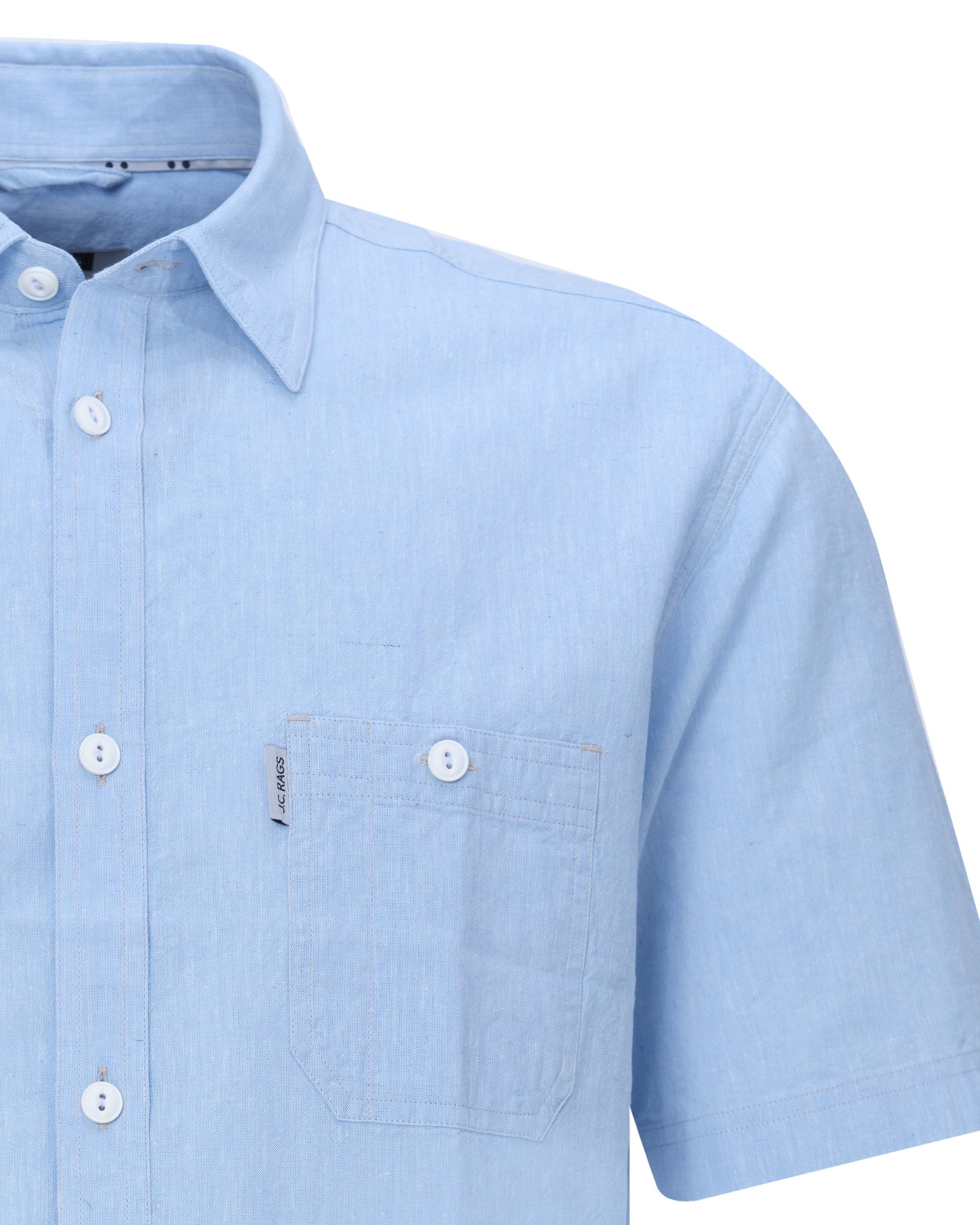 J.C. RAGS Casual Overhemd KM Forget-me-not 081593-003-L